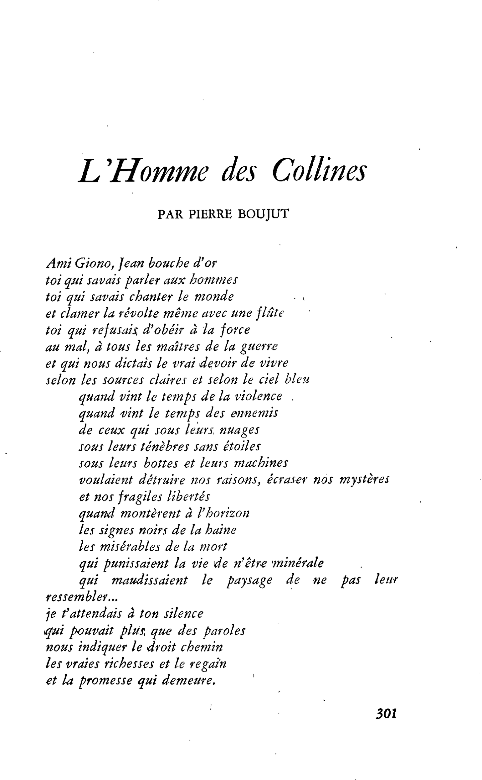 L’Homme des Collines