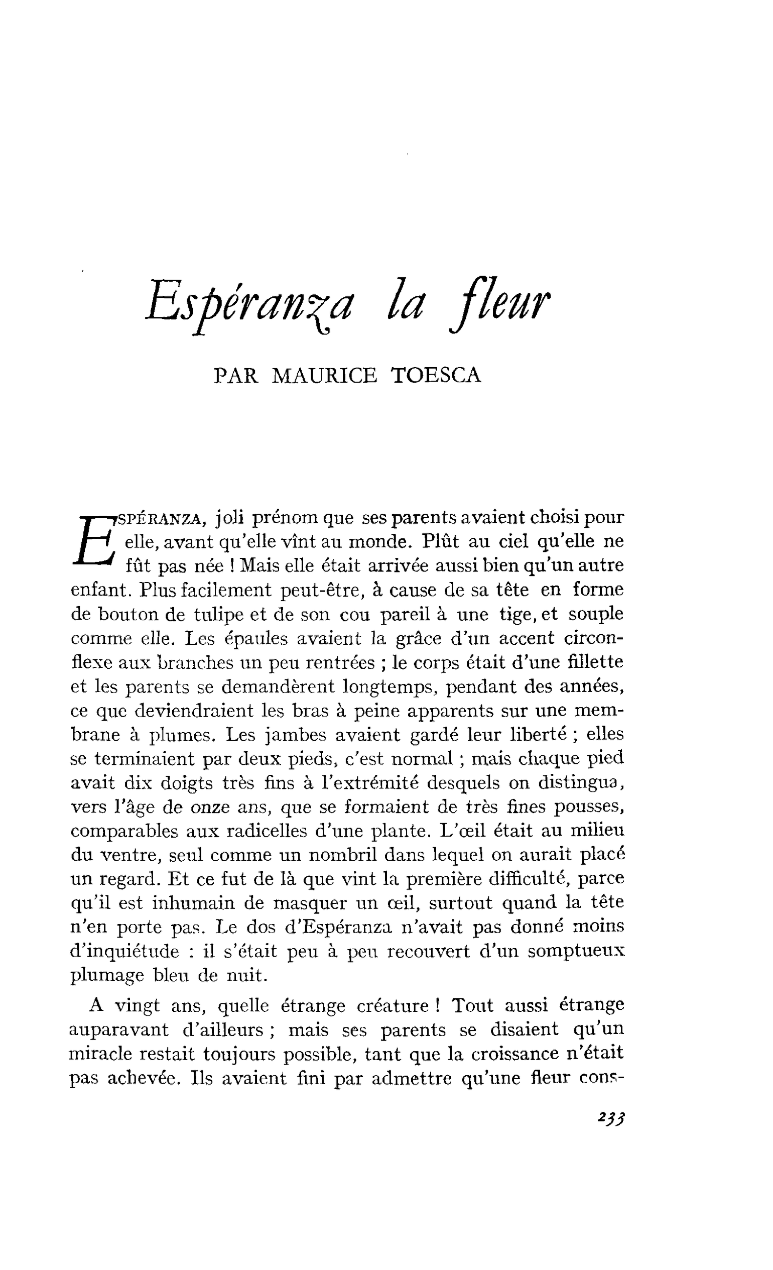 Espéranza la fleur