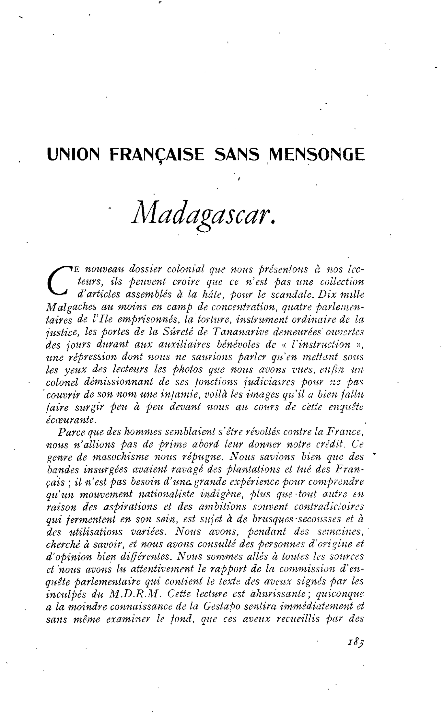 Madagascar