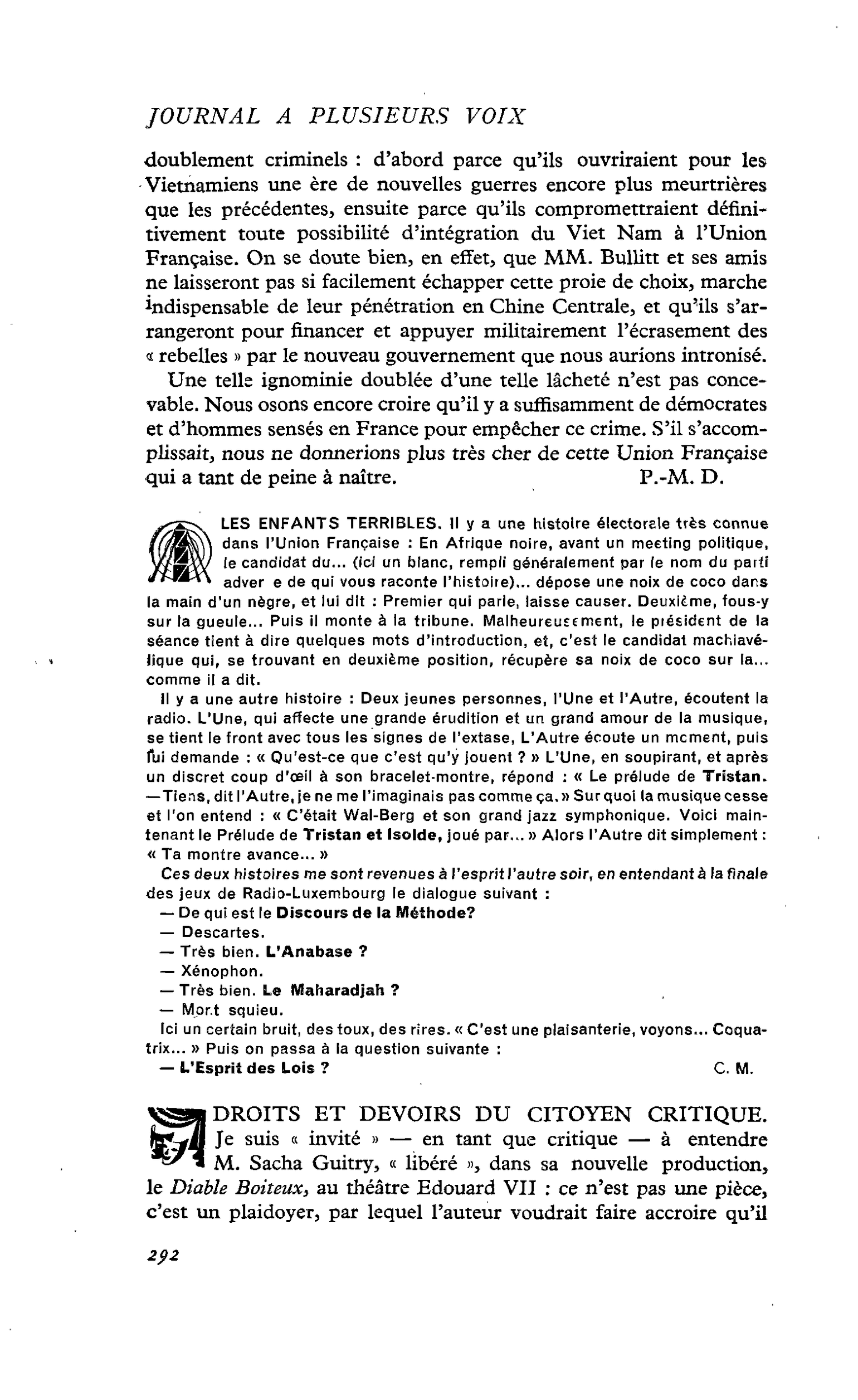 LES ENFANTS TERRIBLES