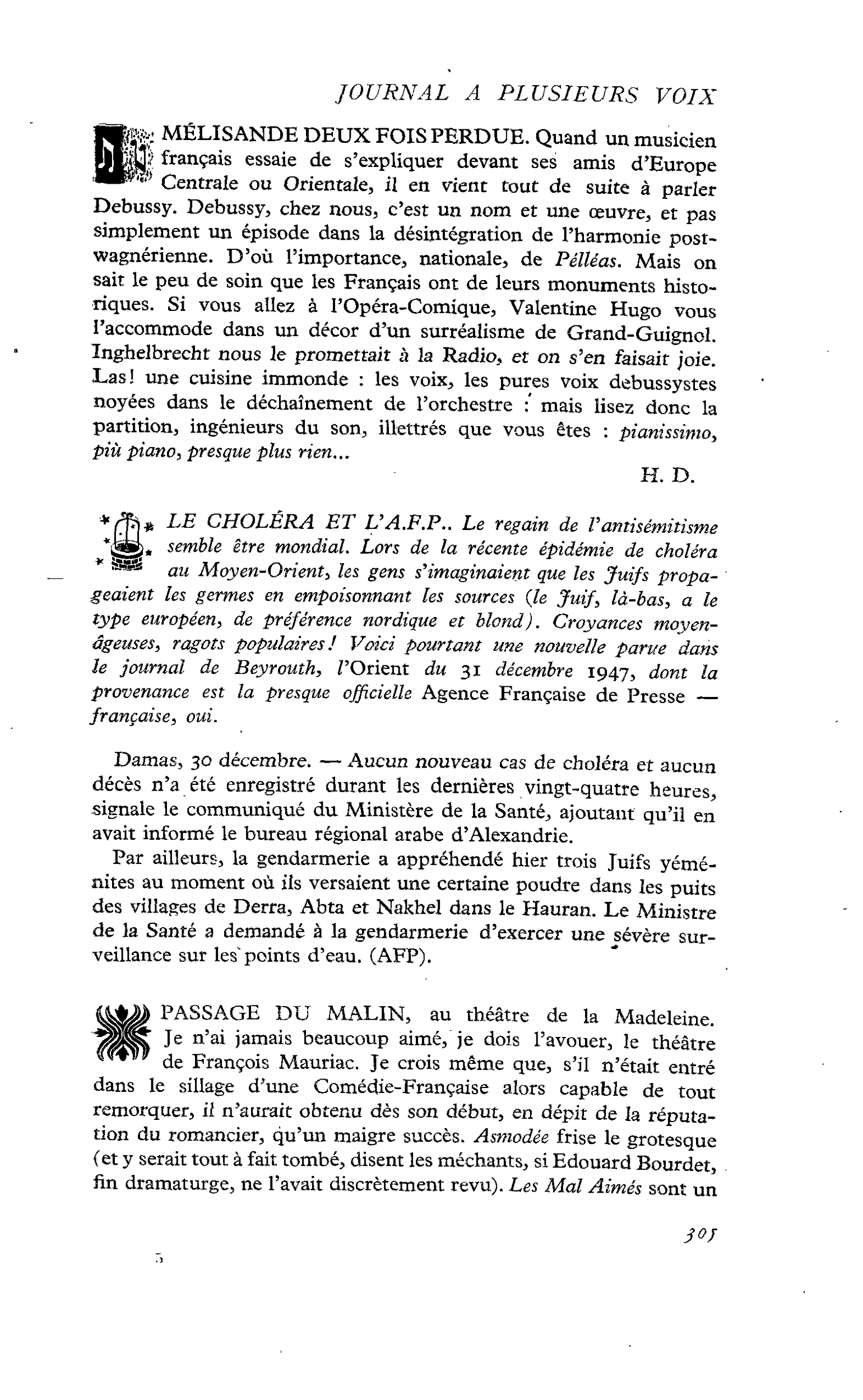 MÉLISANDE DEUX FOIS PERDUE
