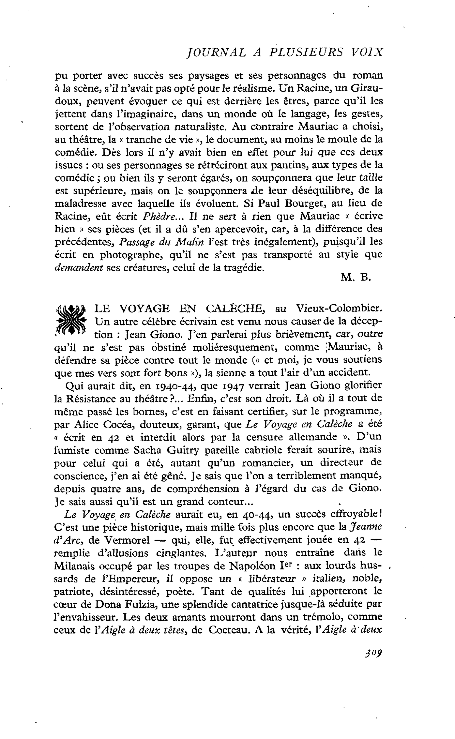 LE VOYAGE EN CALÈCHE