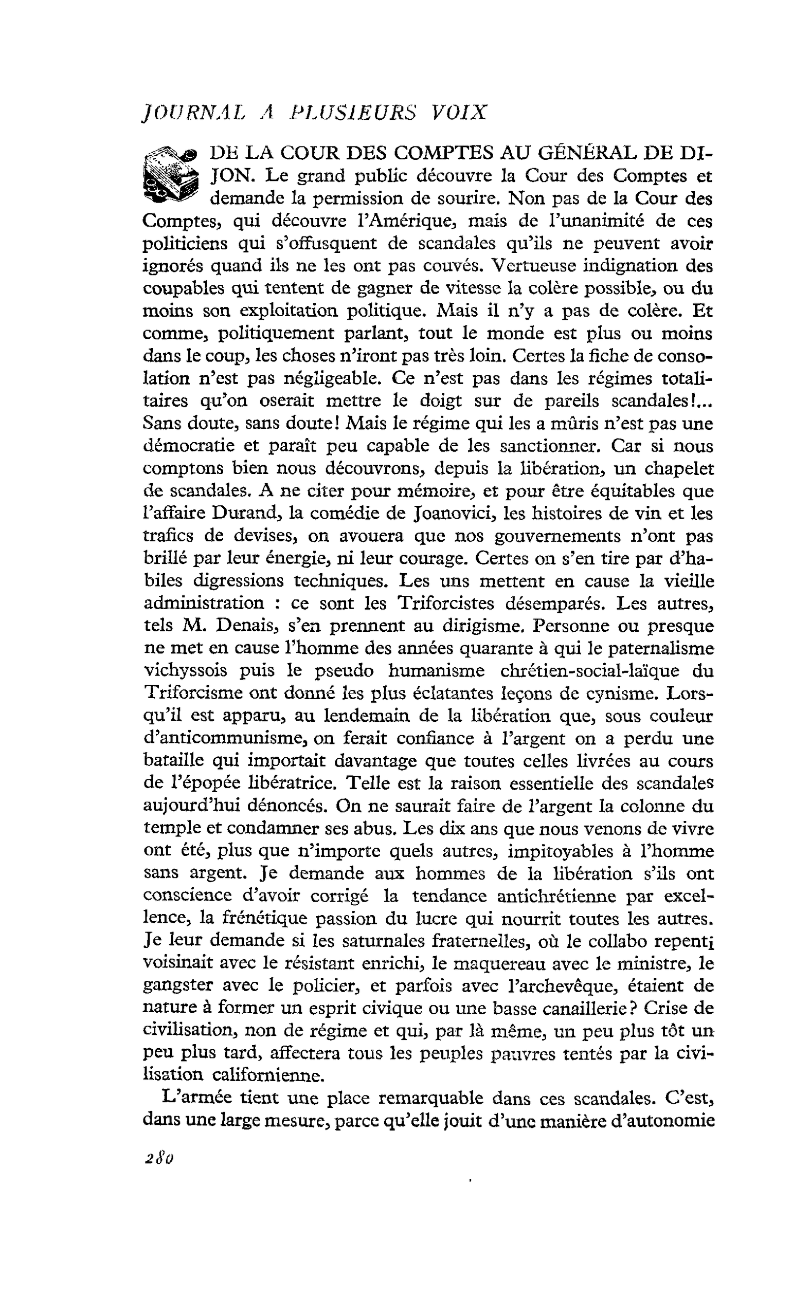 DE LA COUR DES COMPTES AU GÉNÉRAL DE DIJON