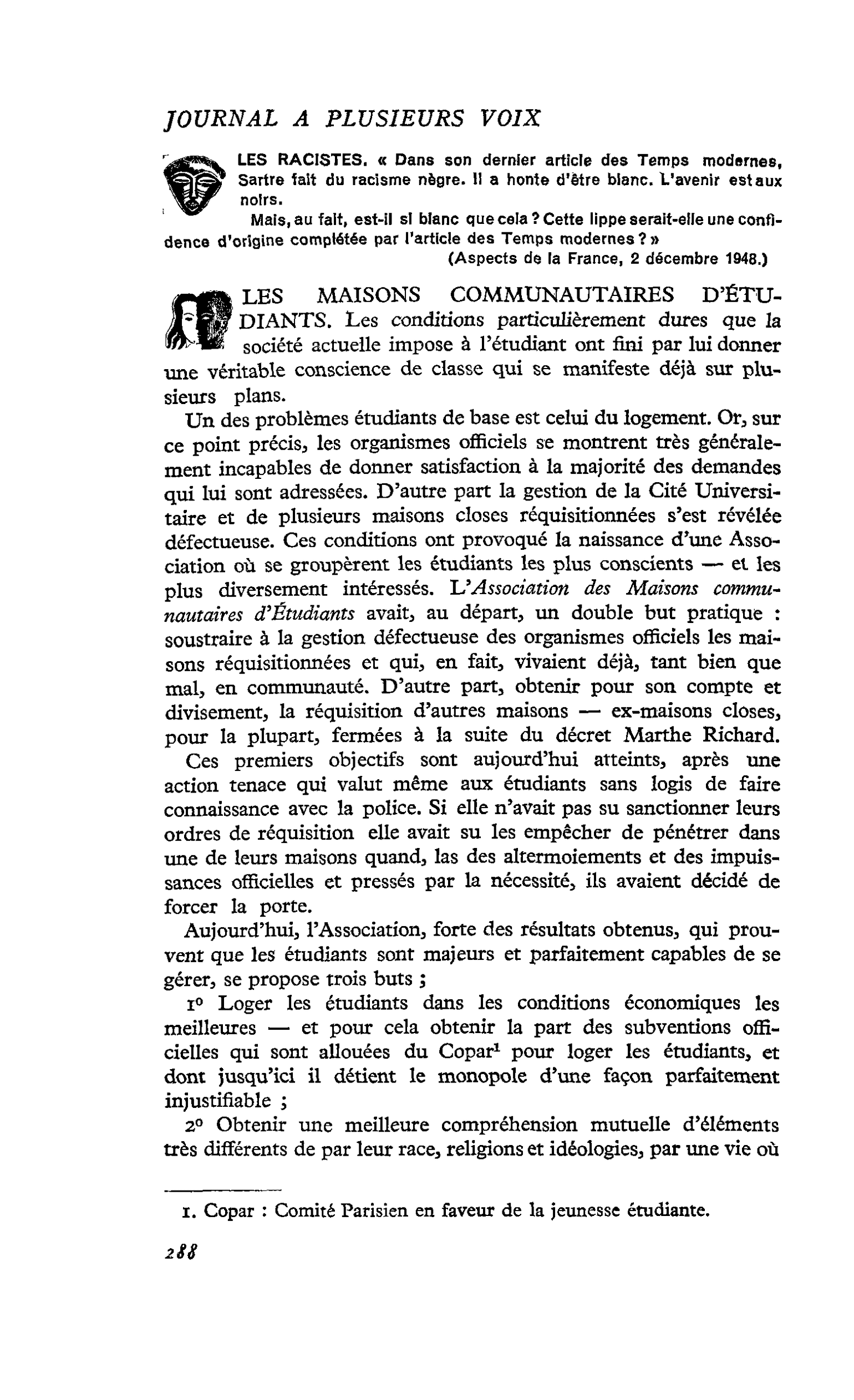 LES MAISONS COMMUNAUTAIRES D’ÉTUDIANTS
