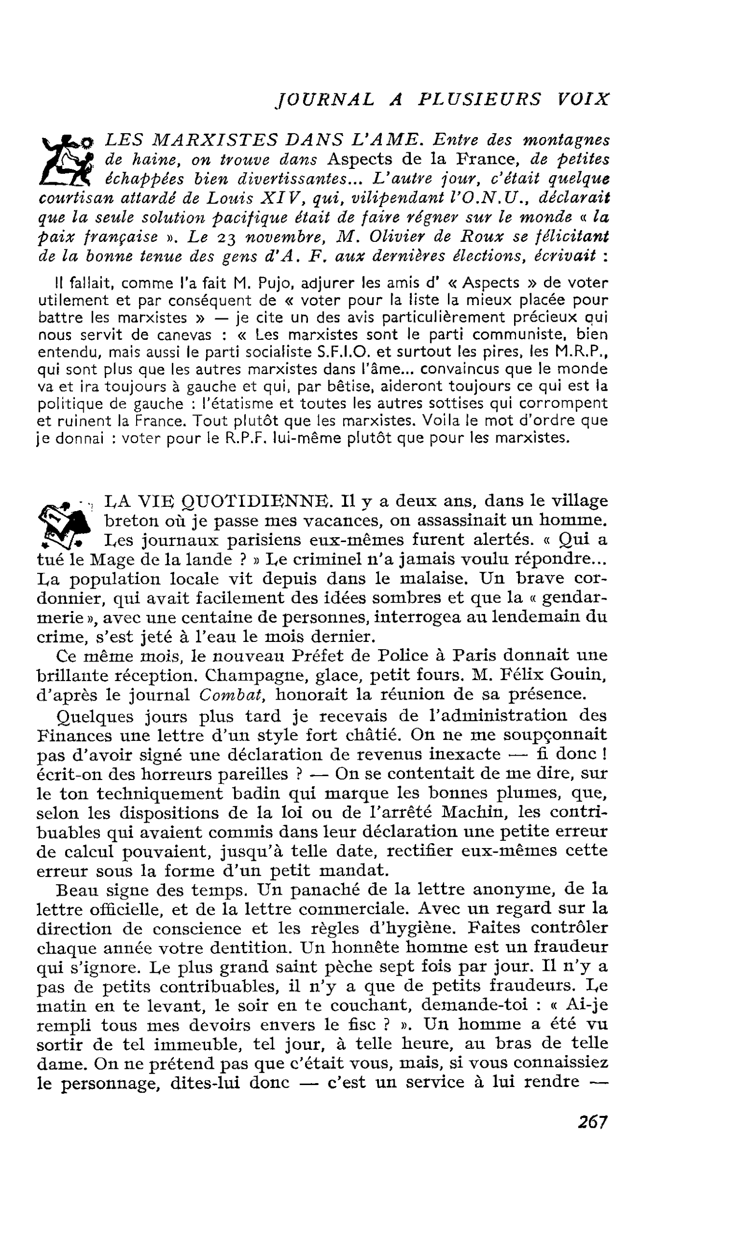 LES MARXISTES DANS L’AME