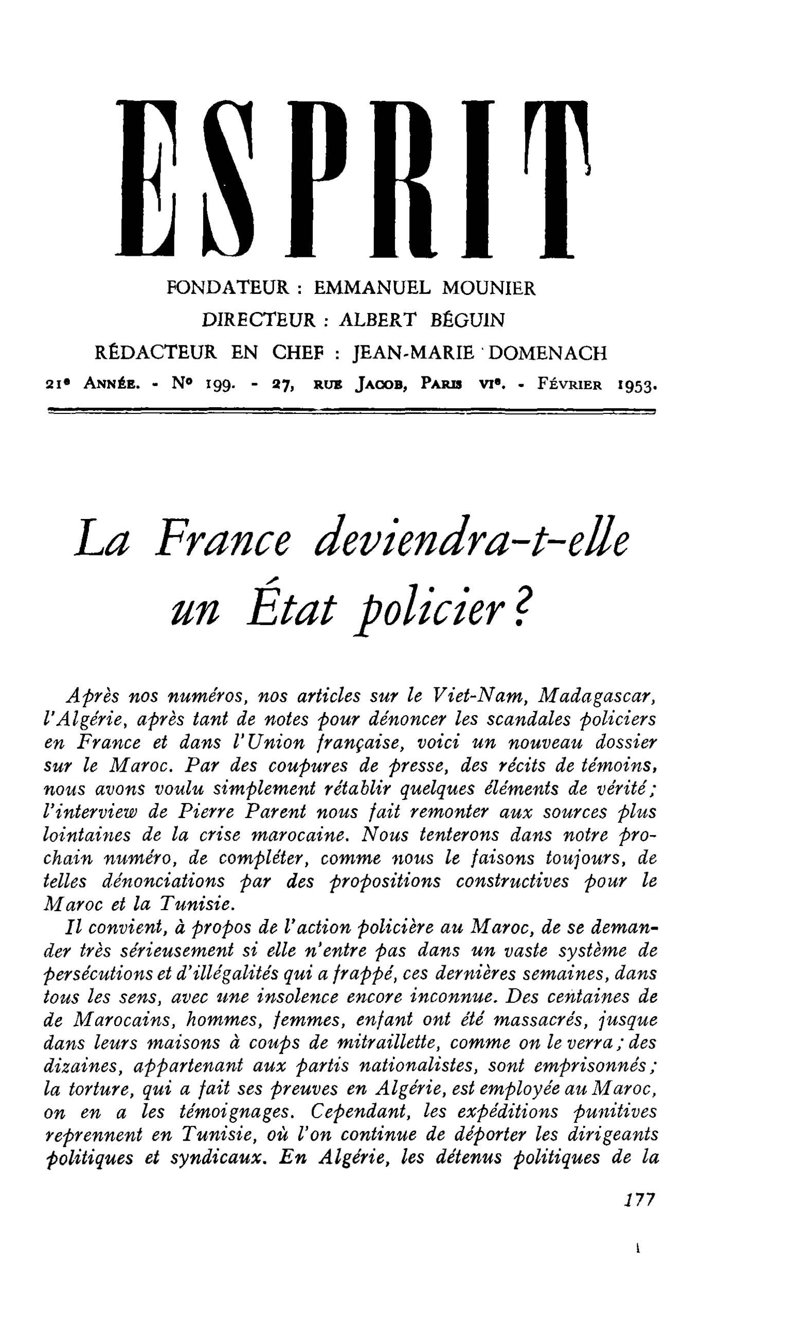 La France deviendra-t-elle un État policier ?