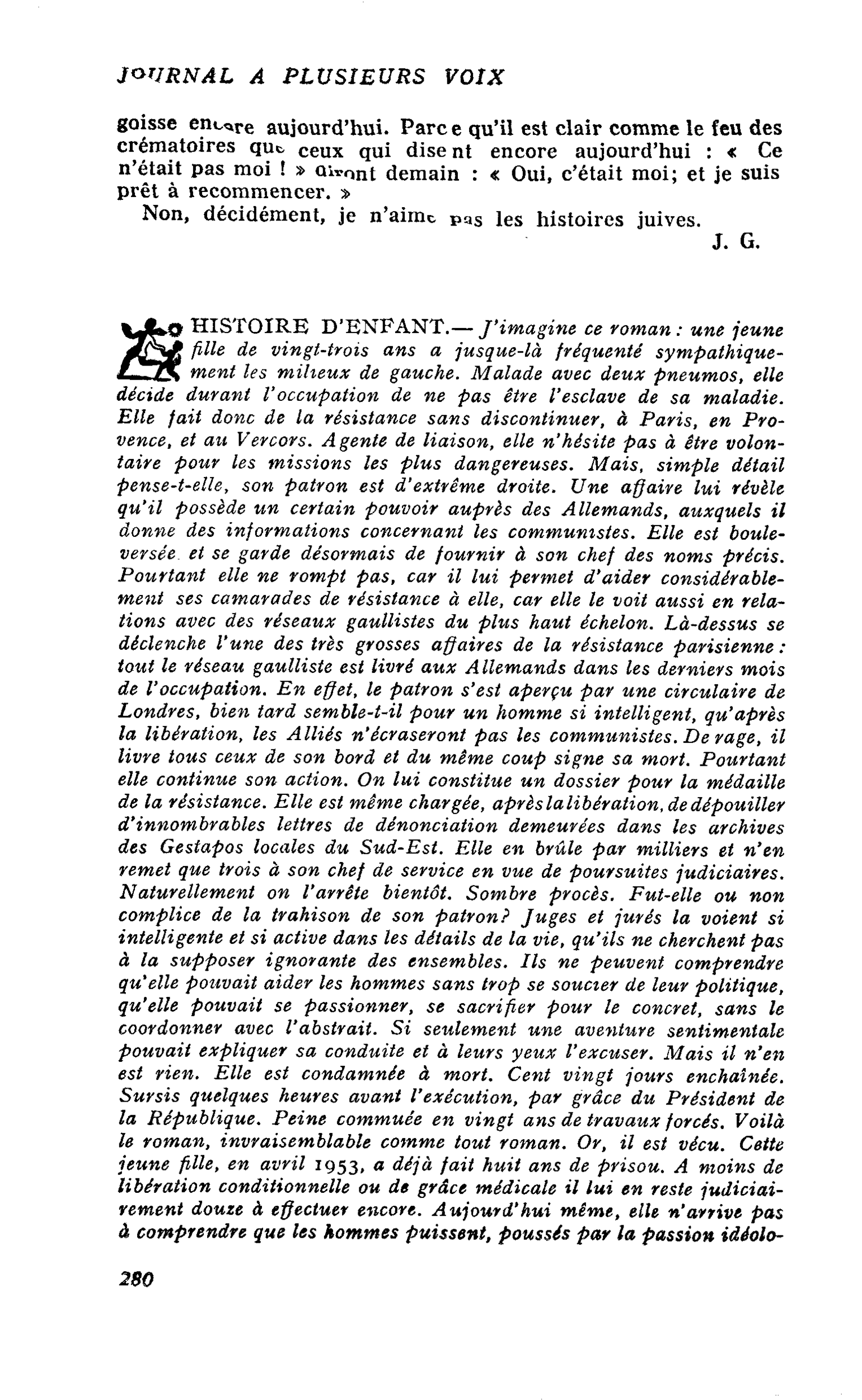 HISTOIRE D’ENFANT