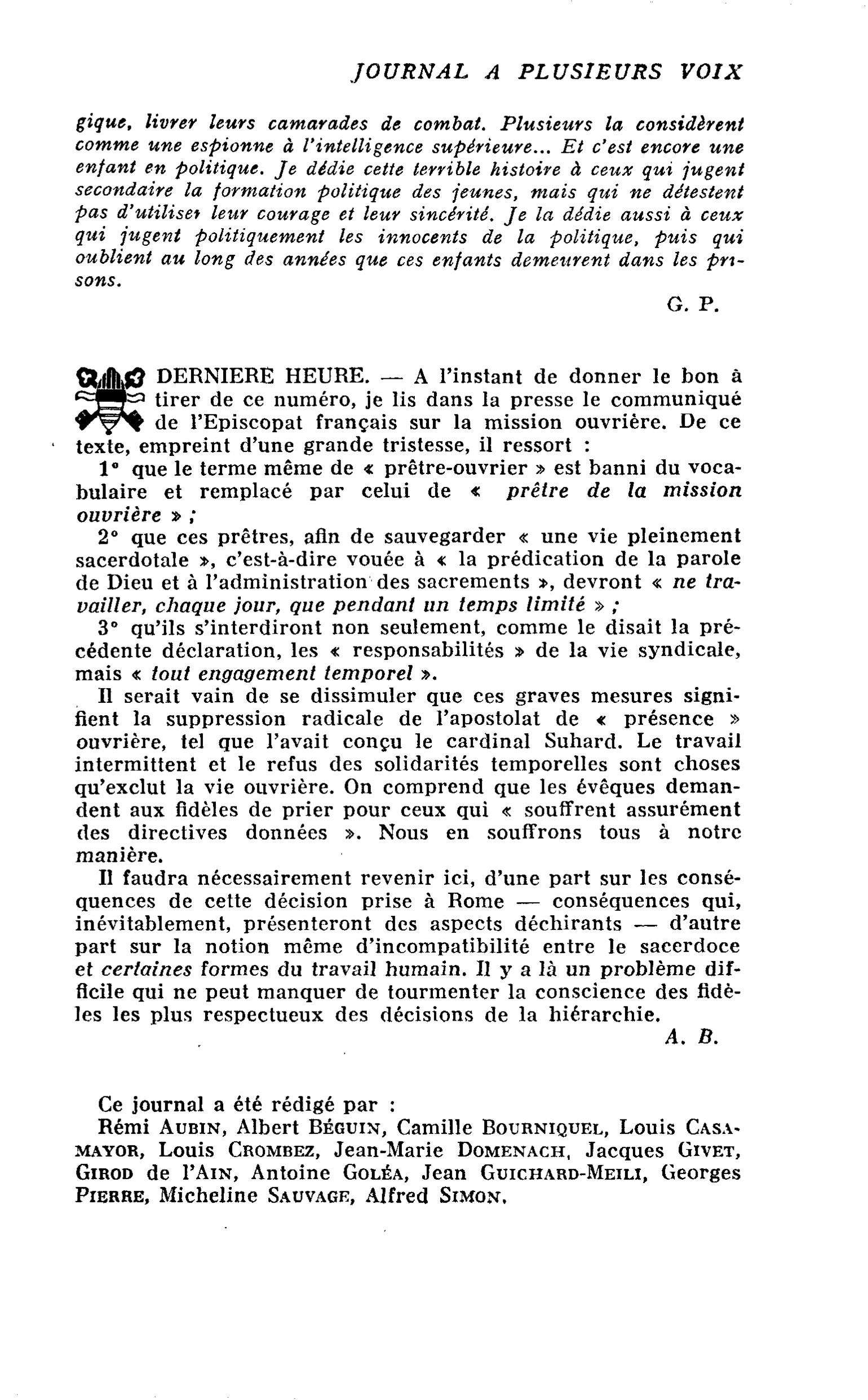 DERNIERE HEURE