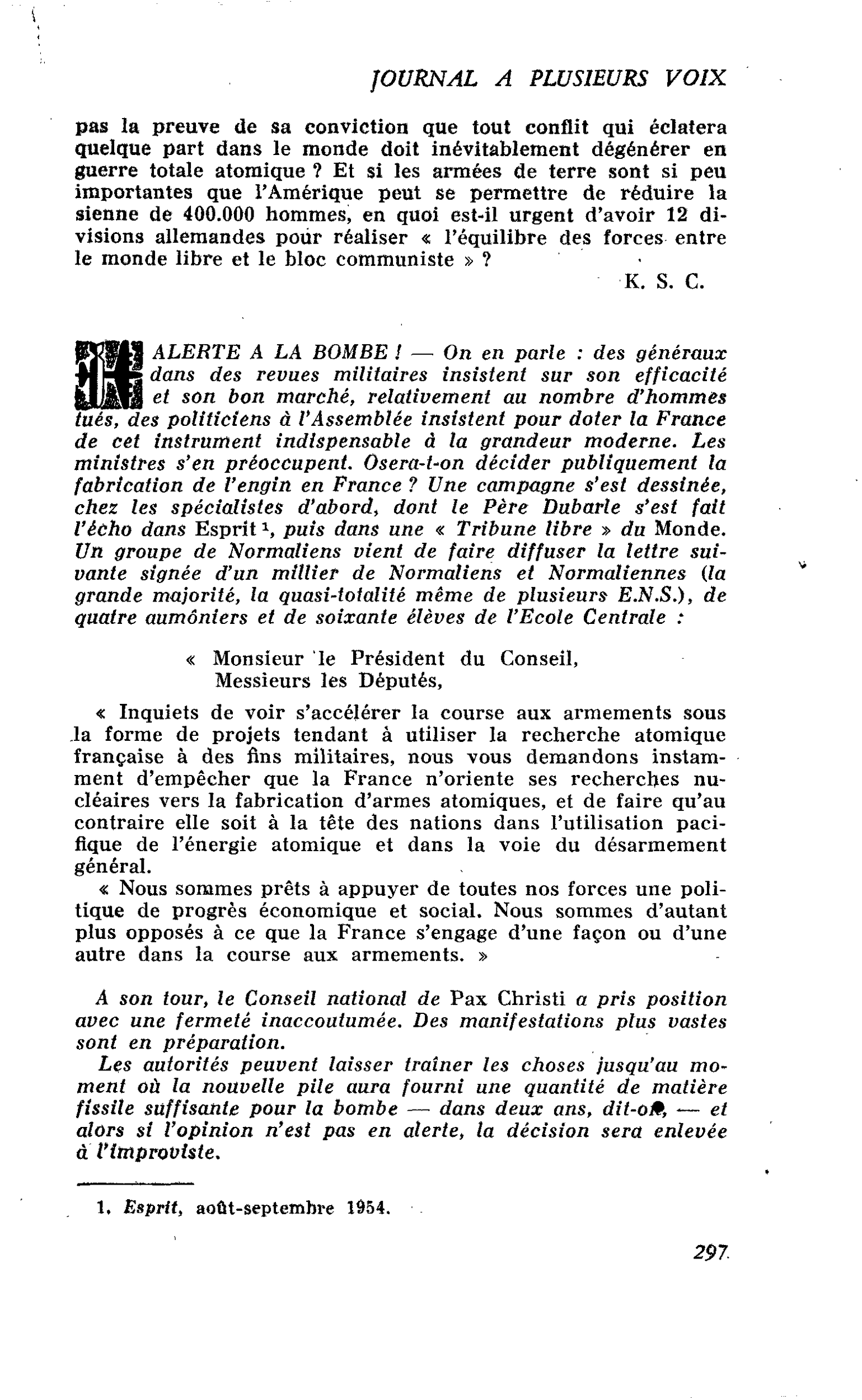 ALERTE A LA BOMBE !