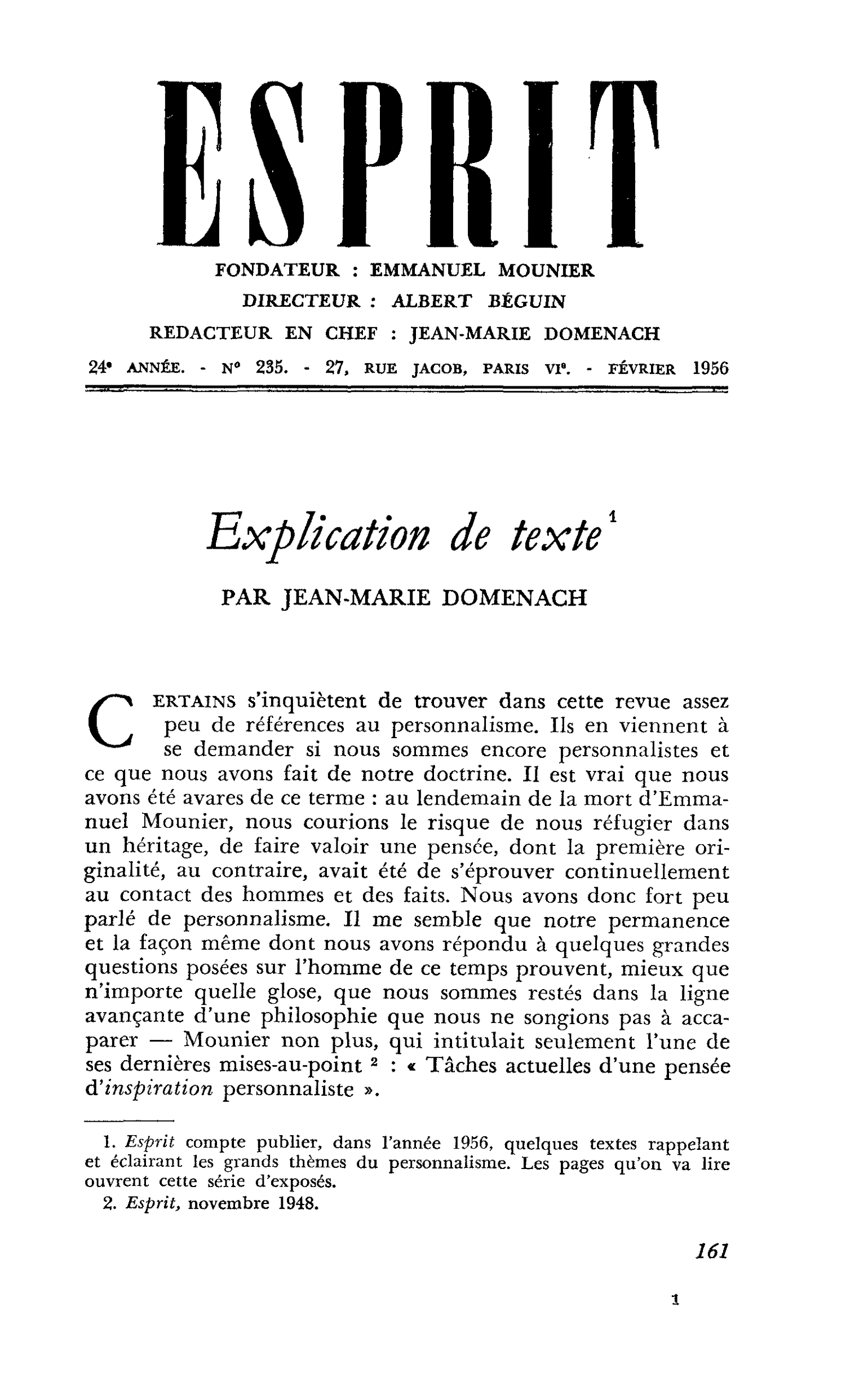 Explication de texte