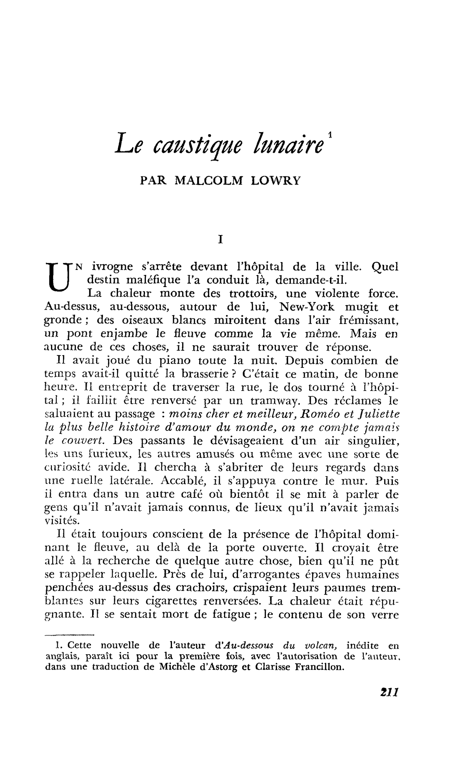 Le caustique lunaire