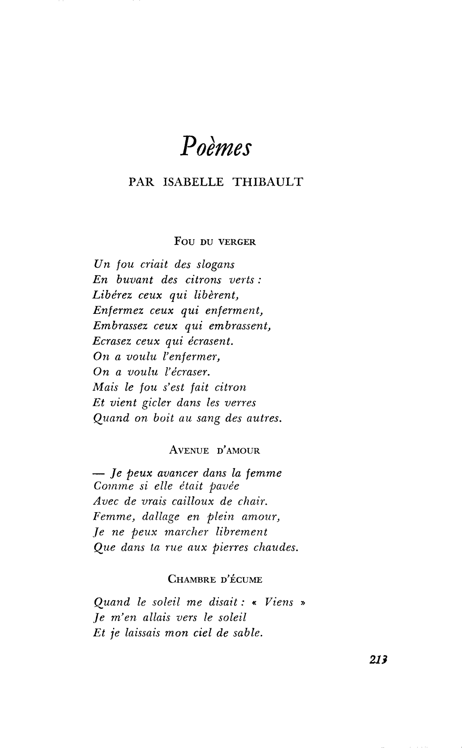 Poèmes