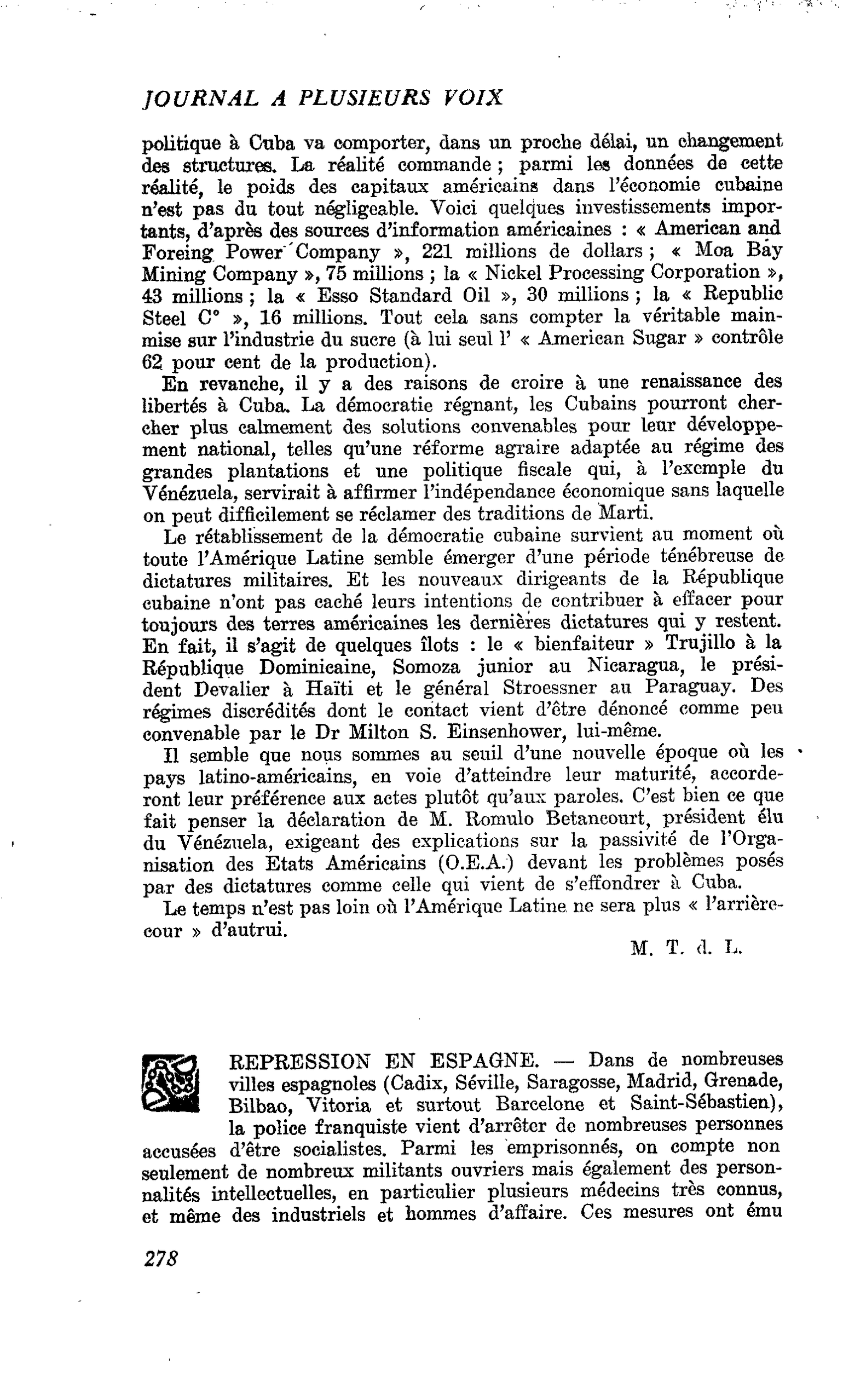 REPRESSION EN ESPAGNE
