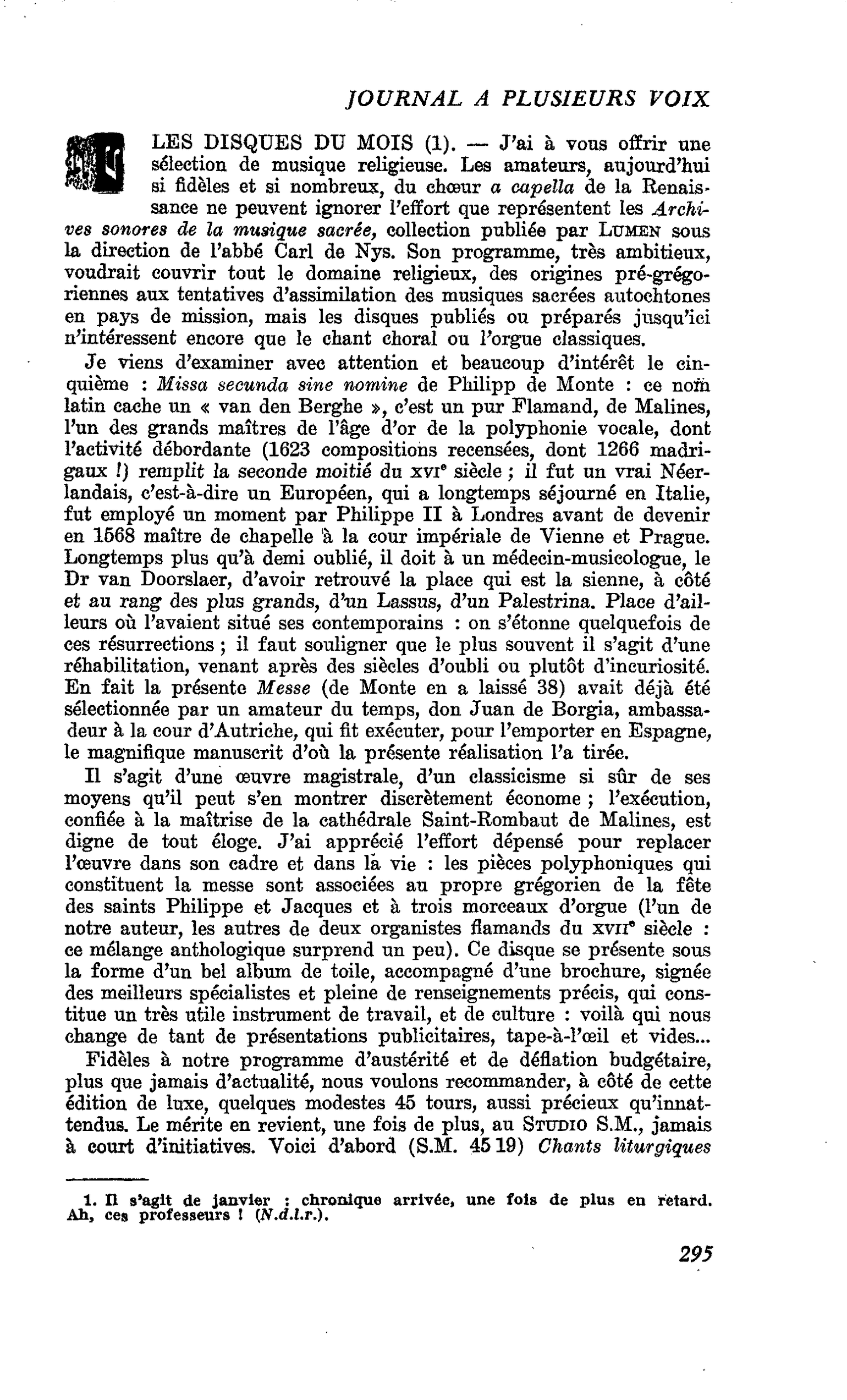LES DISQUES DU MOIS