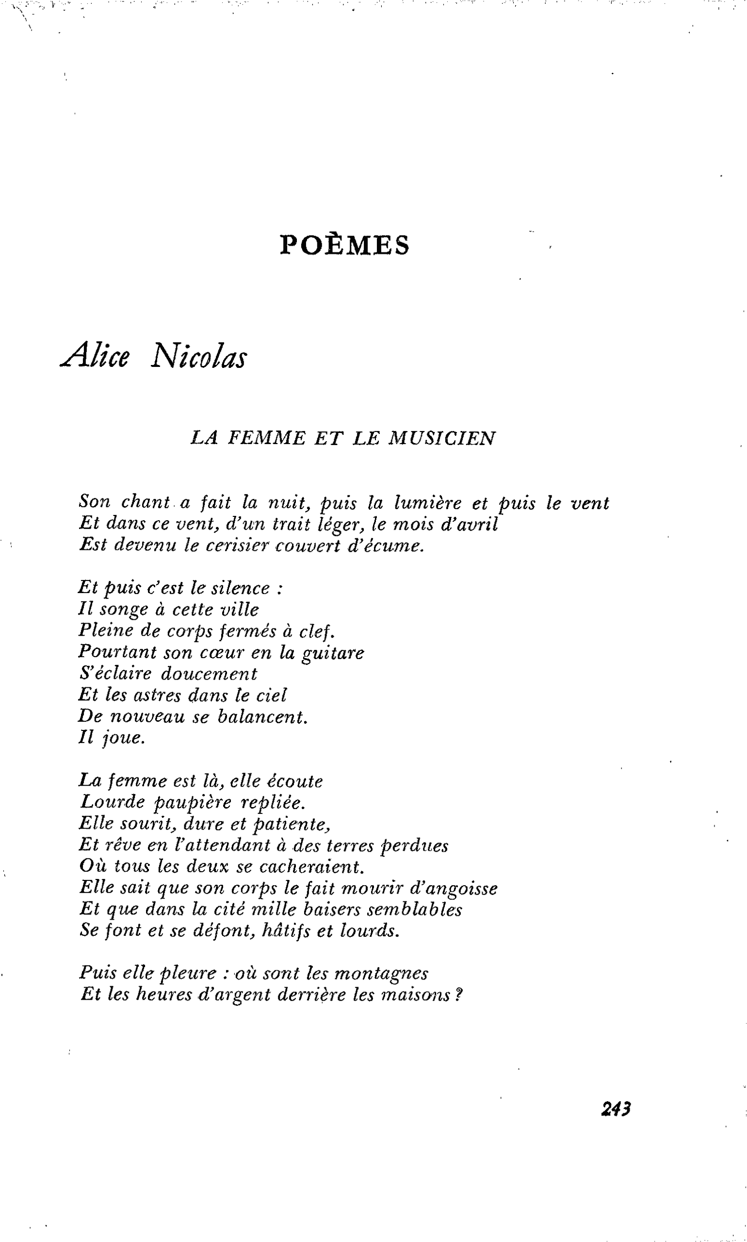 POÈMES