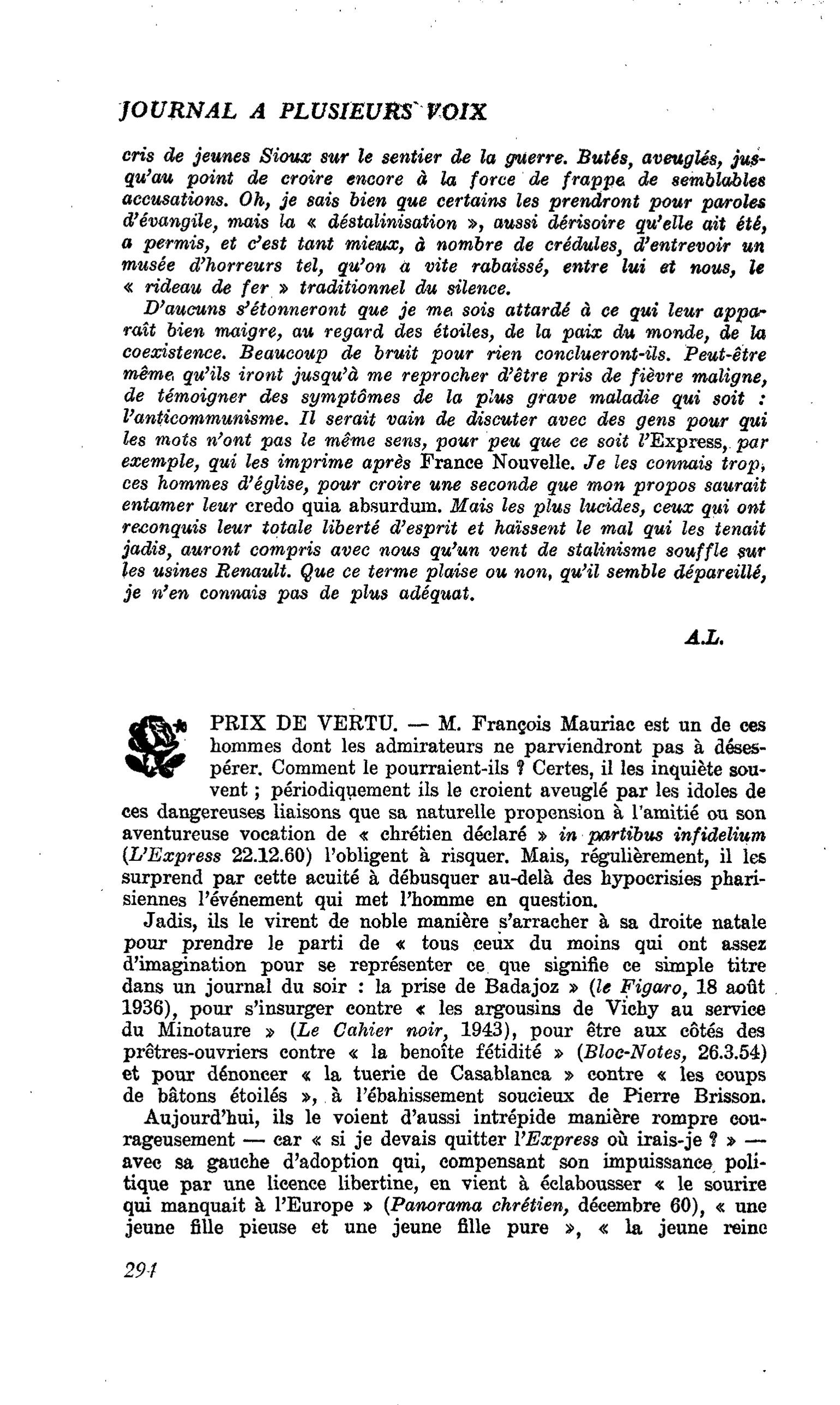 PRIX DE VERTU