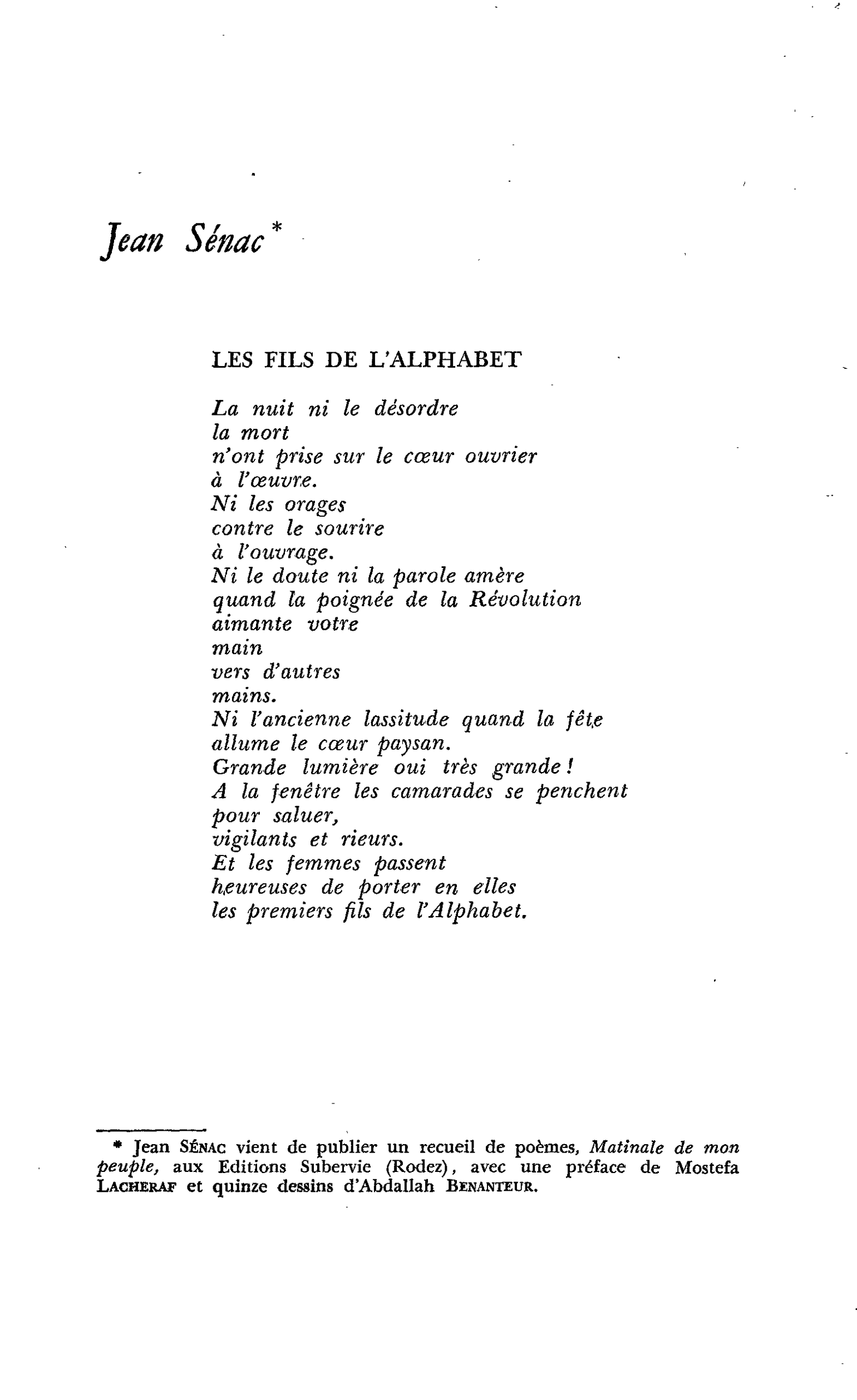 LES FILS DE L’ALPHABET