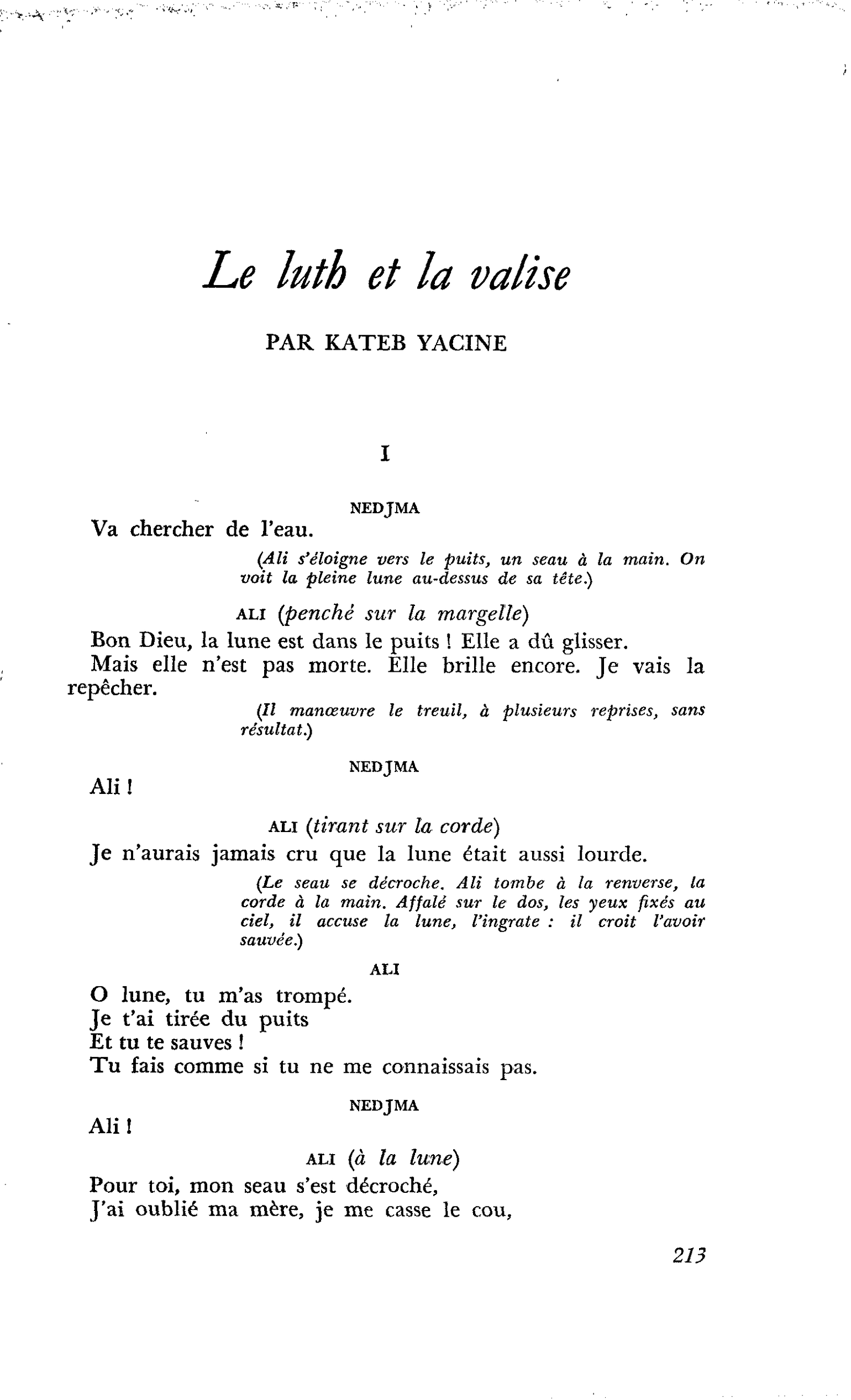Le luth et la valise