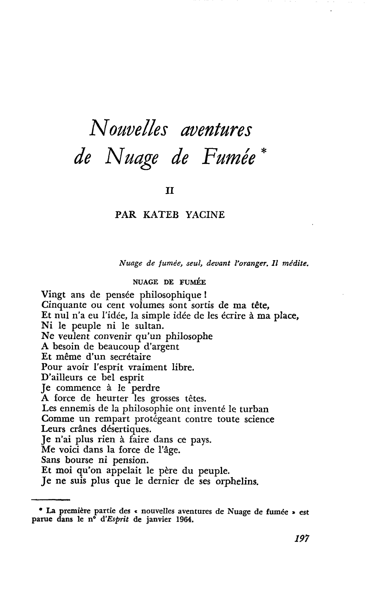 Nouvelles aventures de Nuage de Fumée