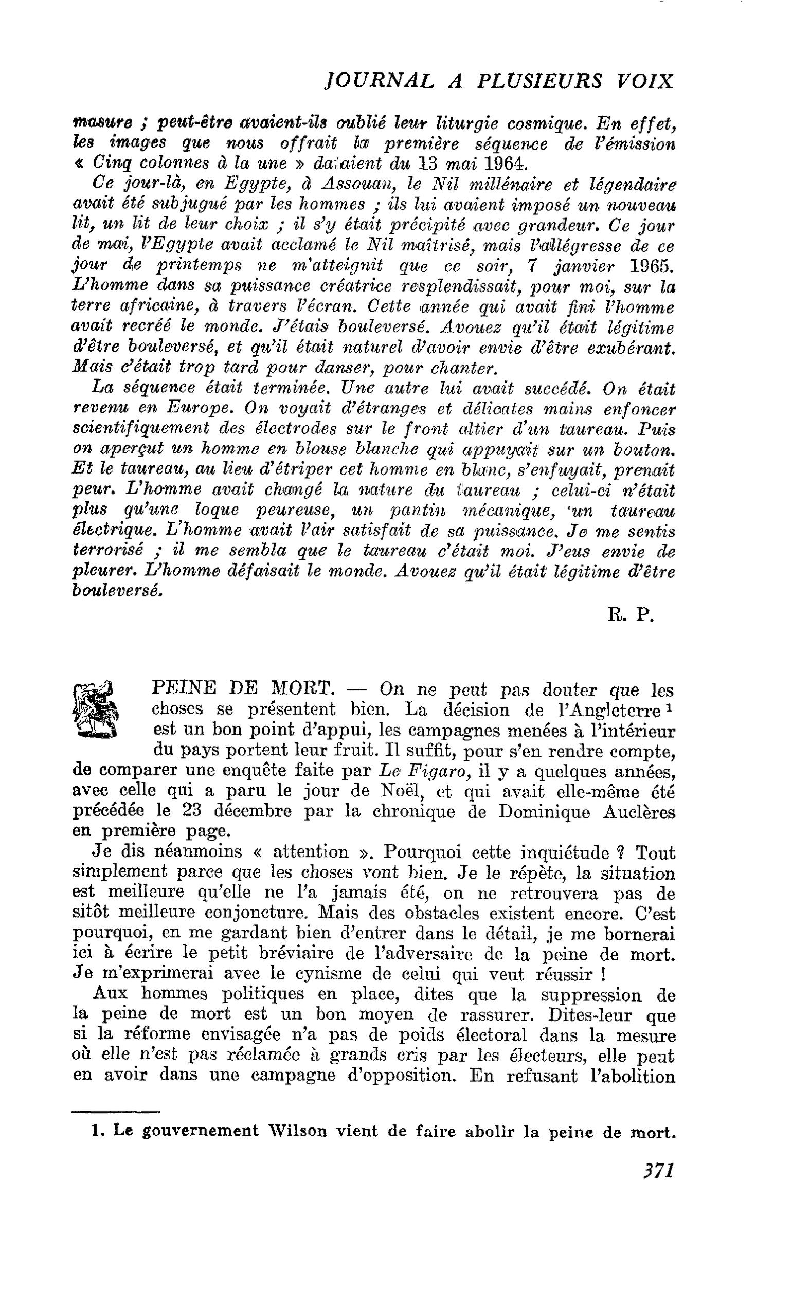 PEINE DE MORT