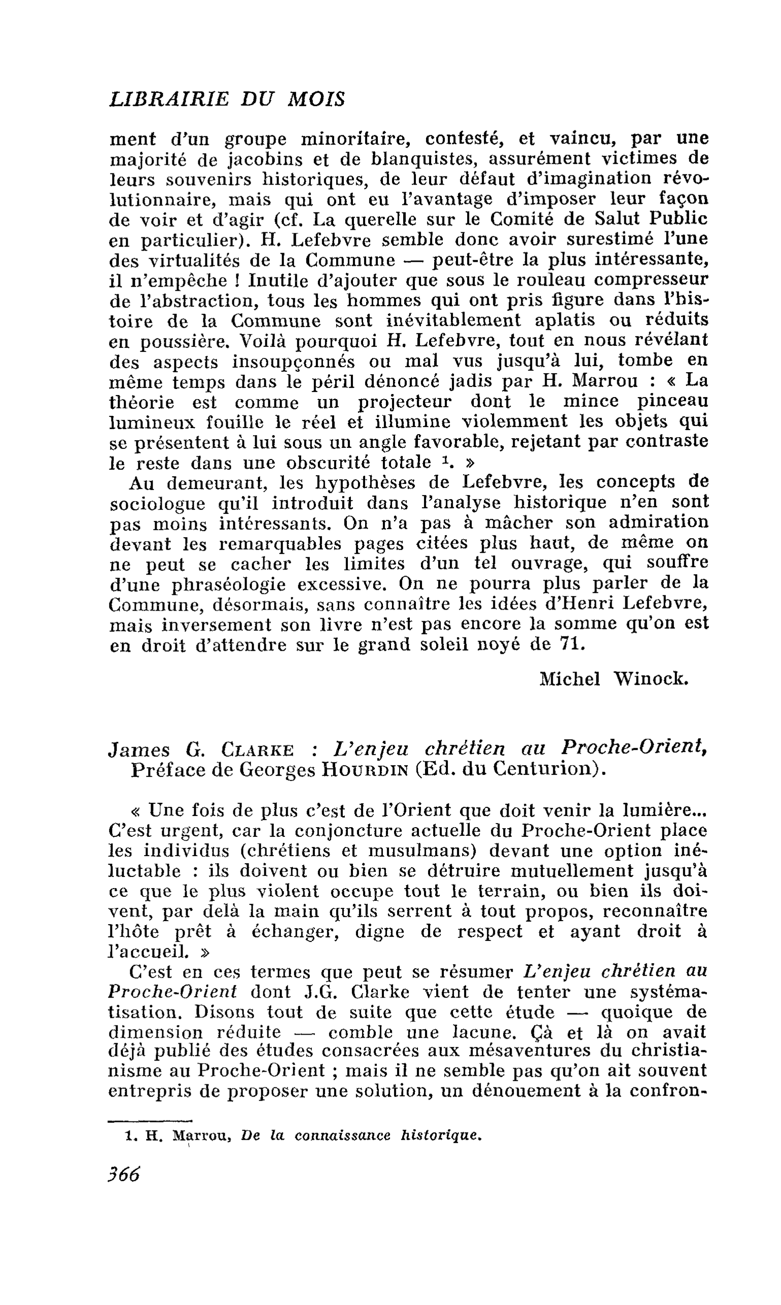 James G. Clarke : L’enjeu chrétien au Proche-Orient