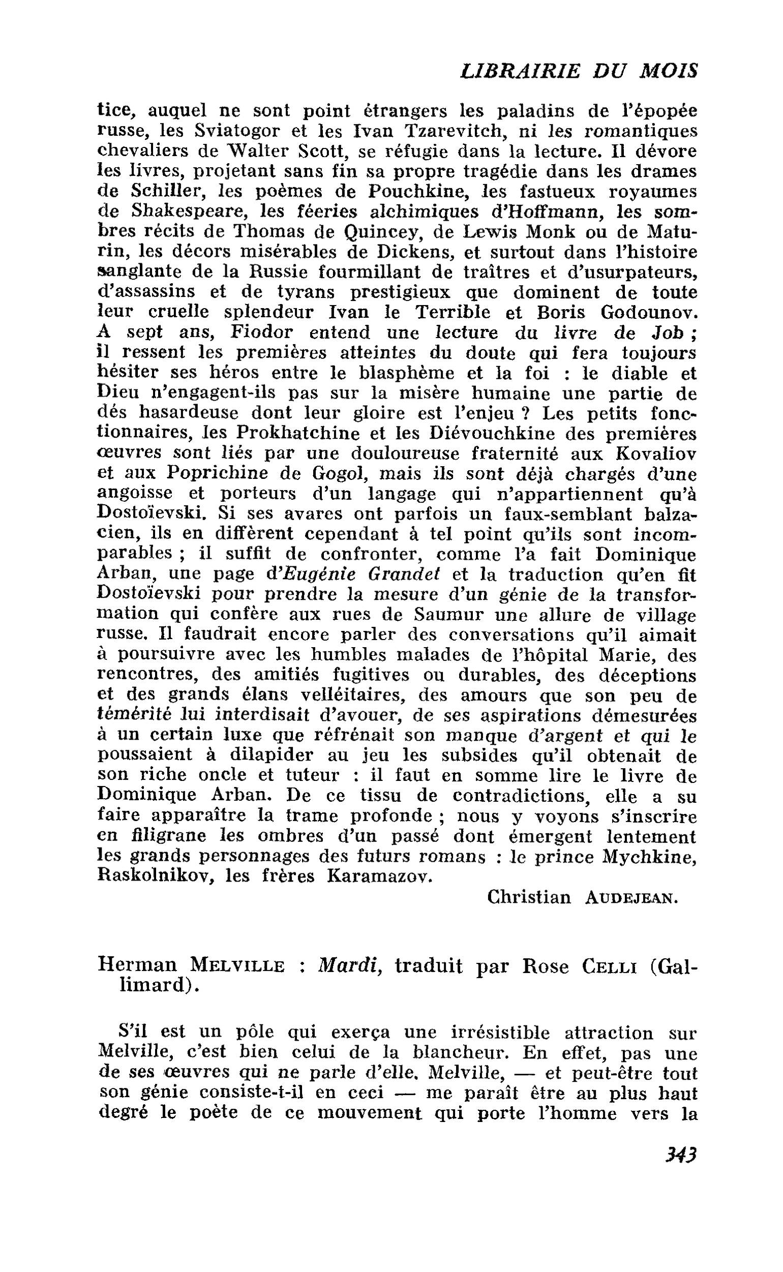 Herman Melville : Mardi