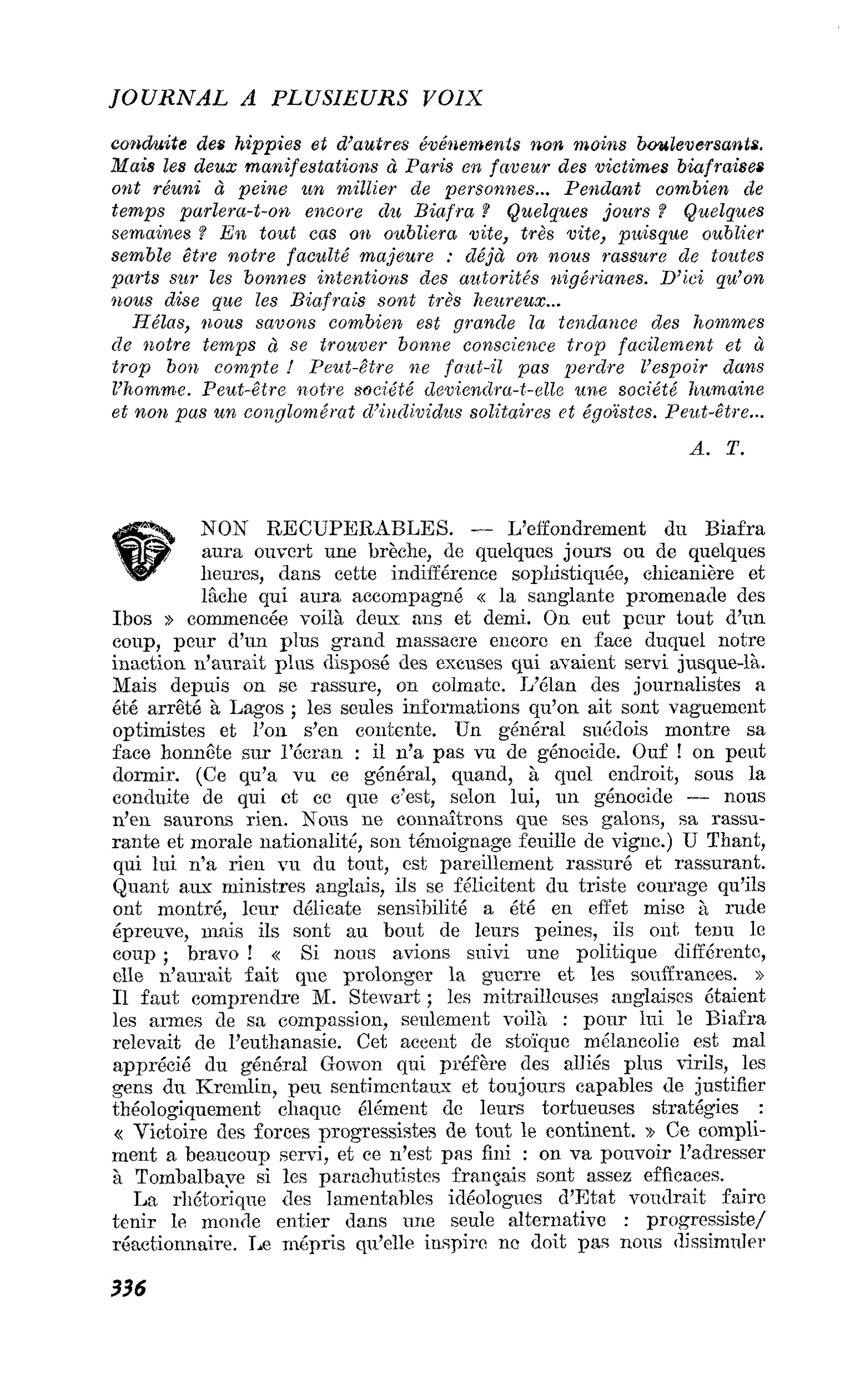 NON RECUPERABLES
