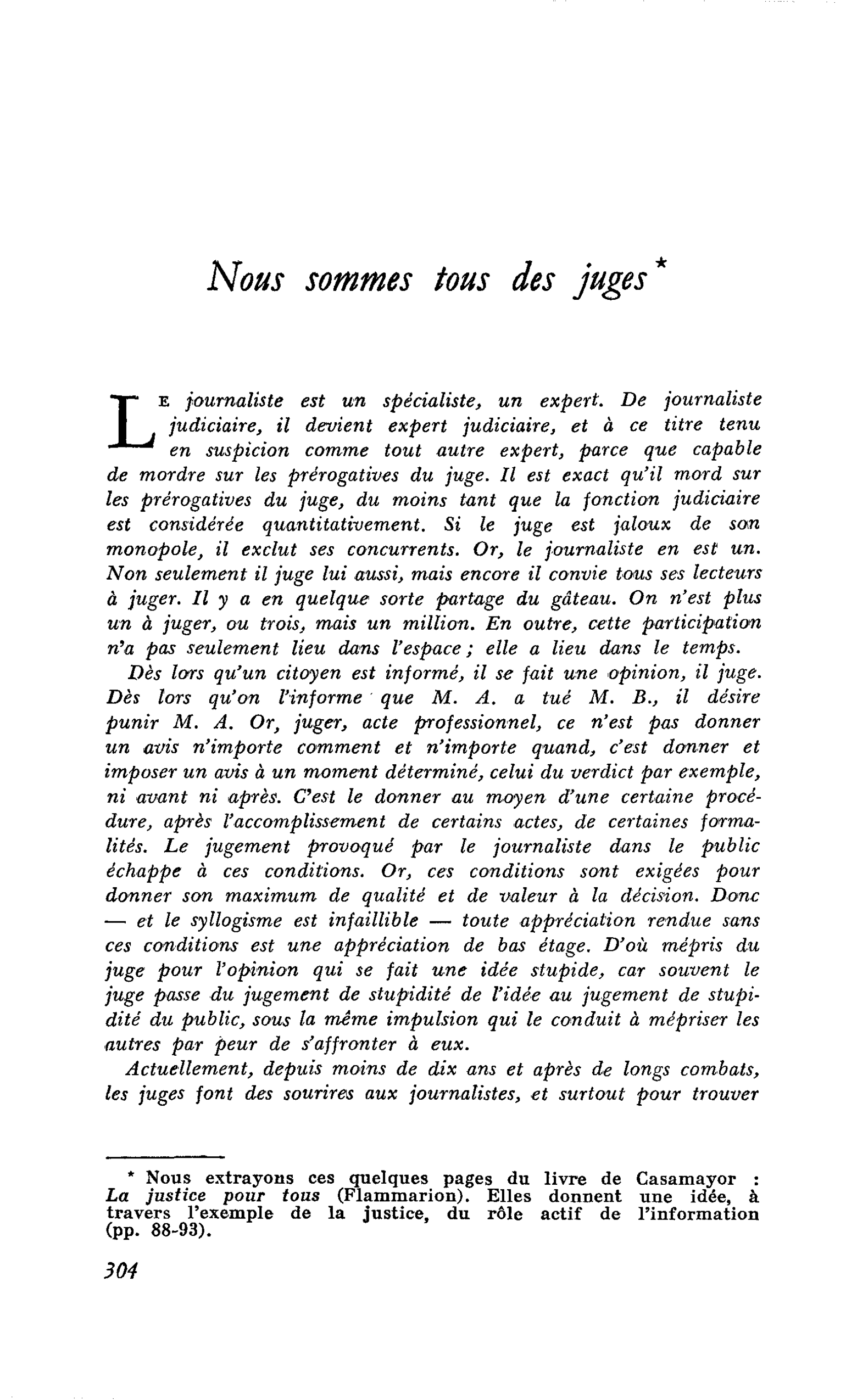 Nous sommes tous des juges