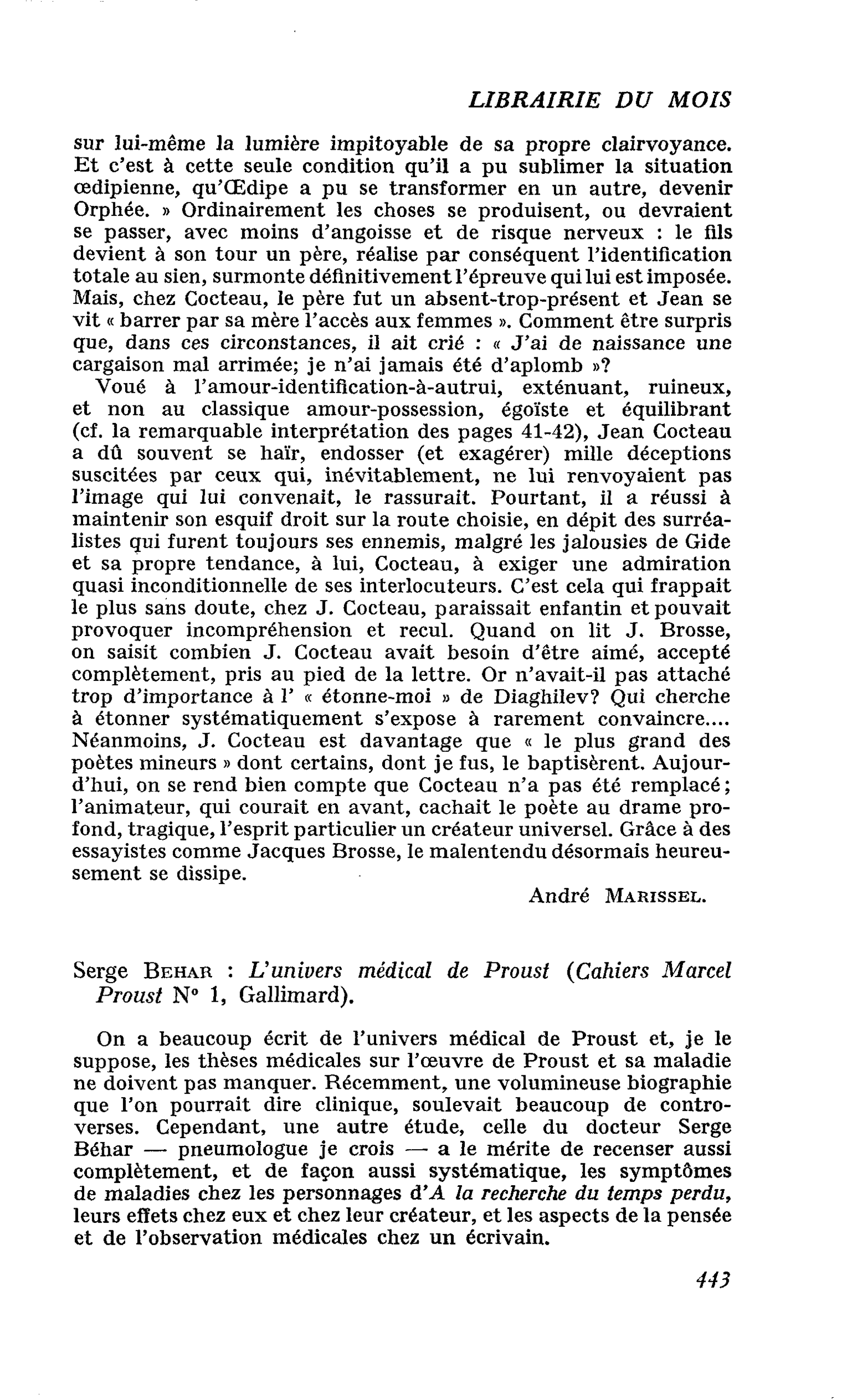 Serge Behar : L’univers médical de Proust