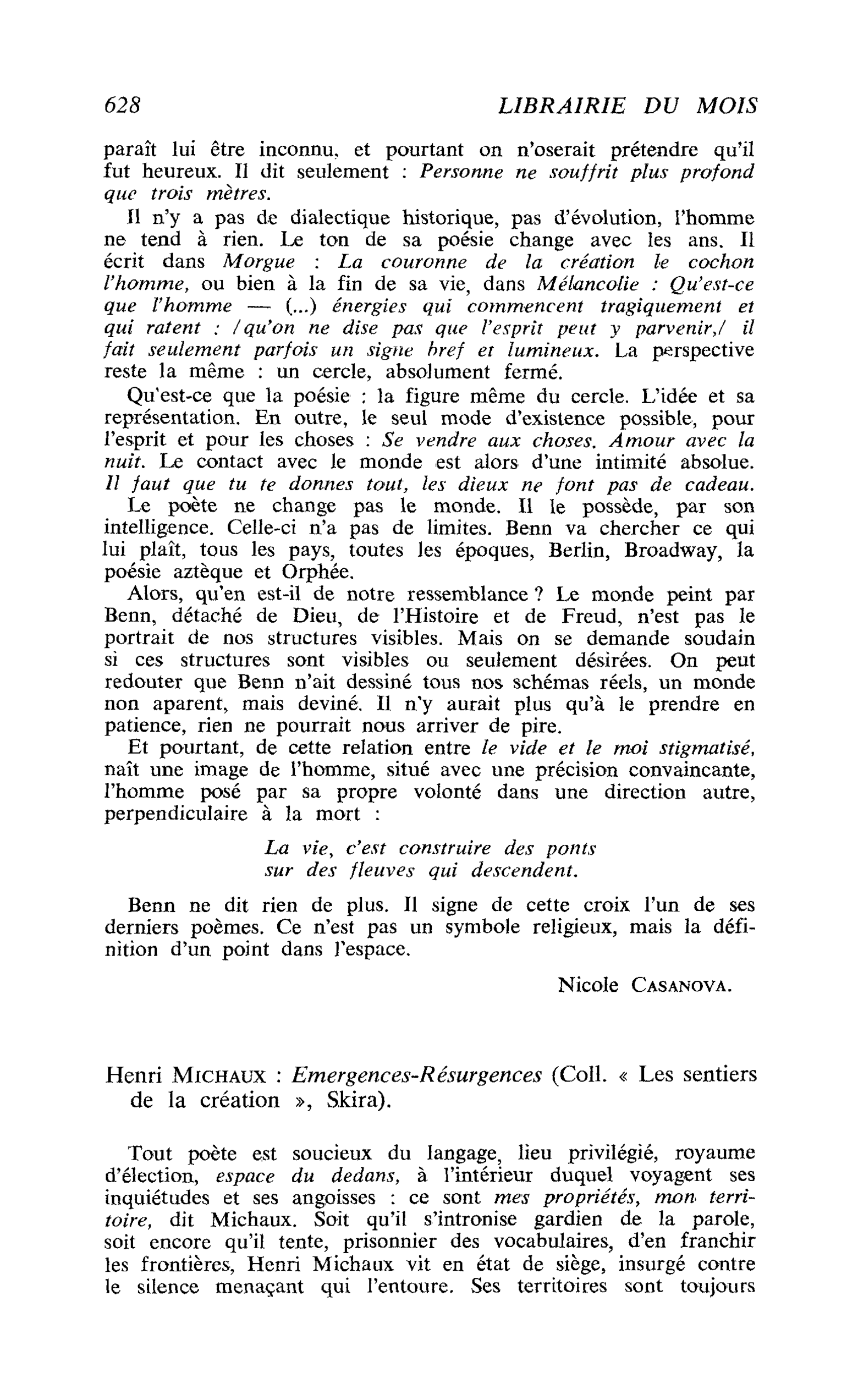 Henri Michaux : Emergences-Résurgences