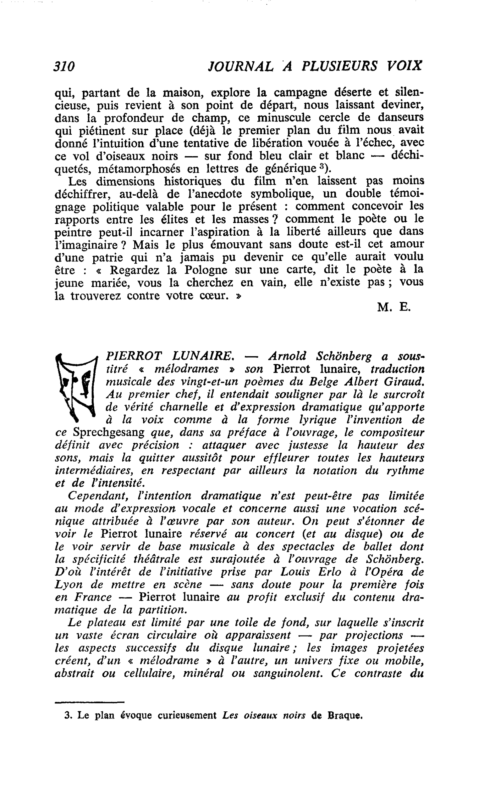 PIERROT LUNAIRE