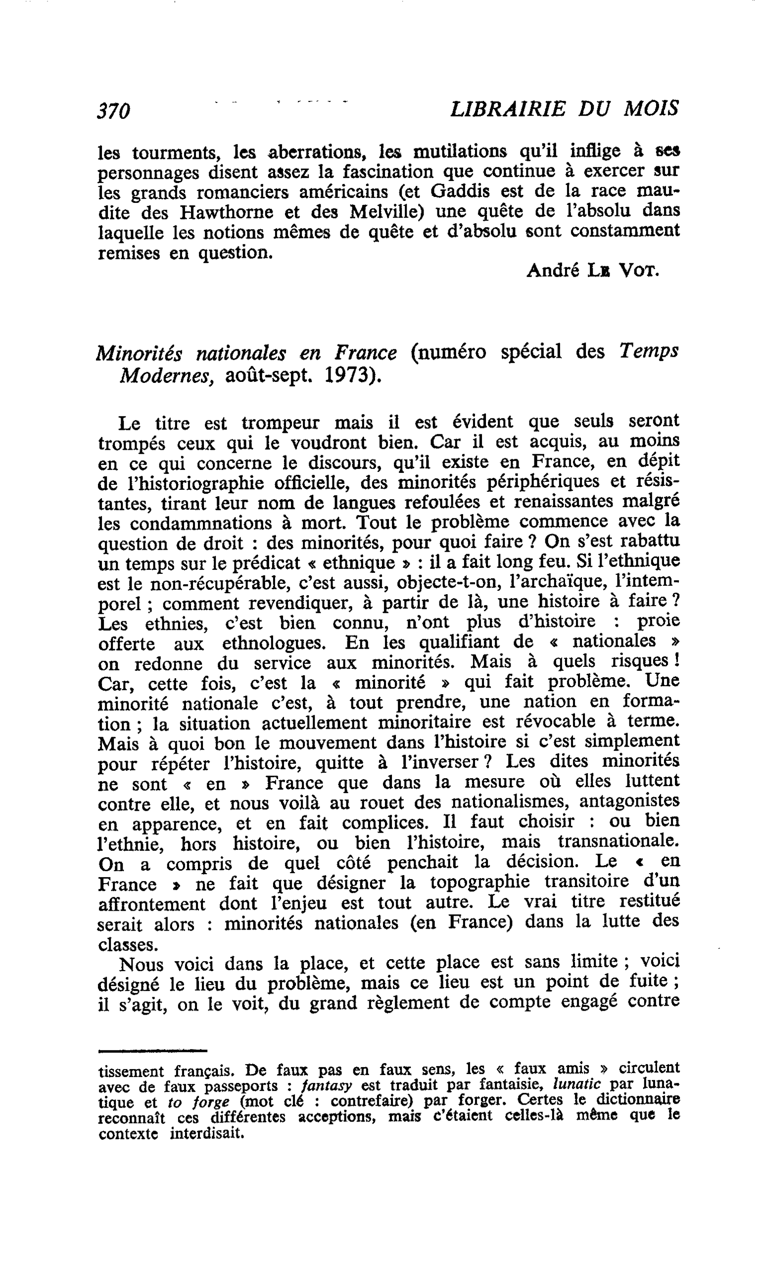 Minorités nationales en France
