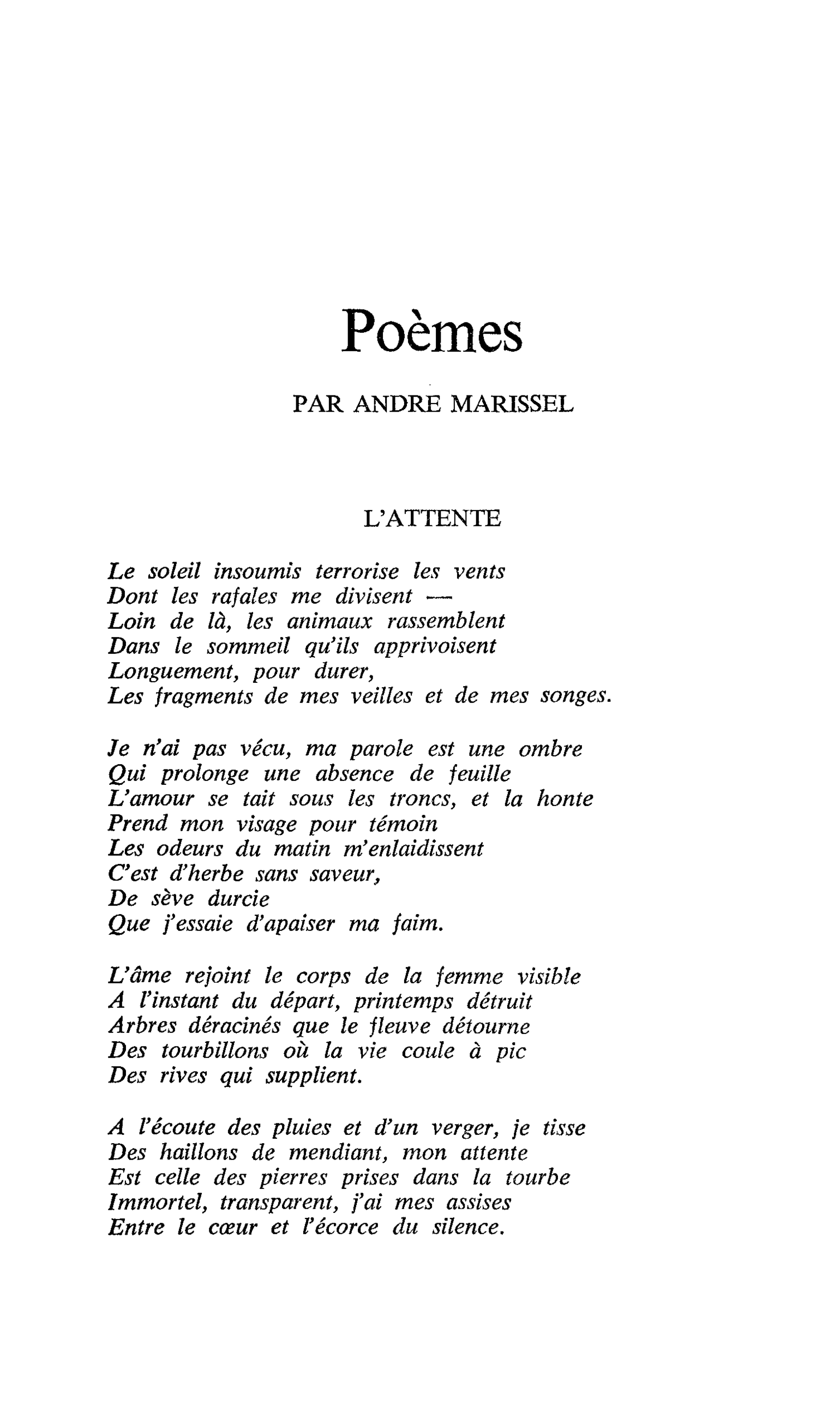 Poèmes