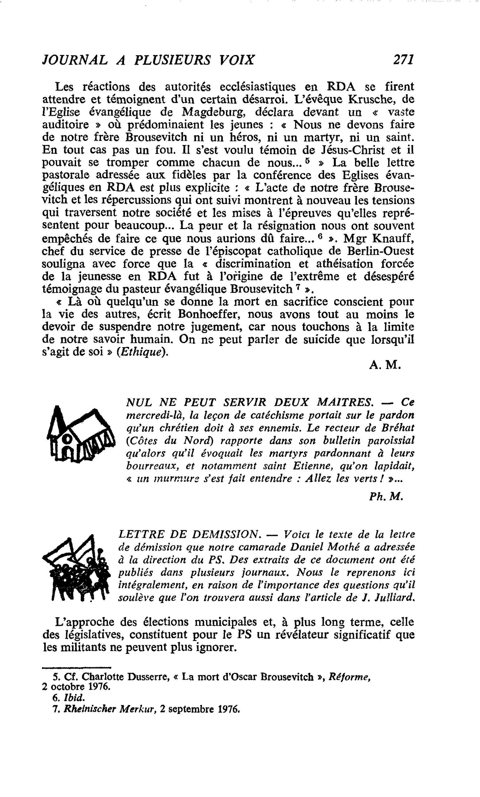 LETTRE DE DEMISSION