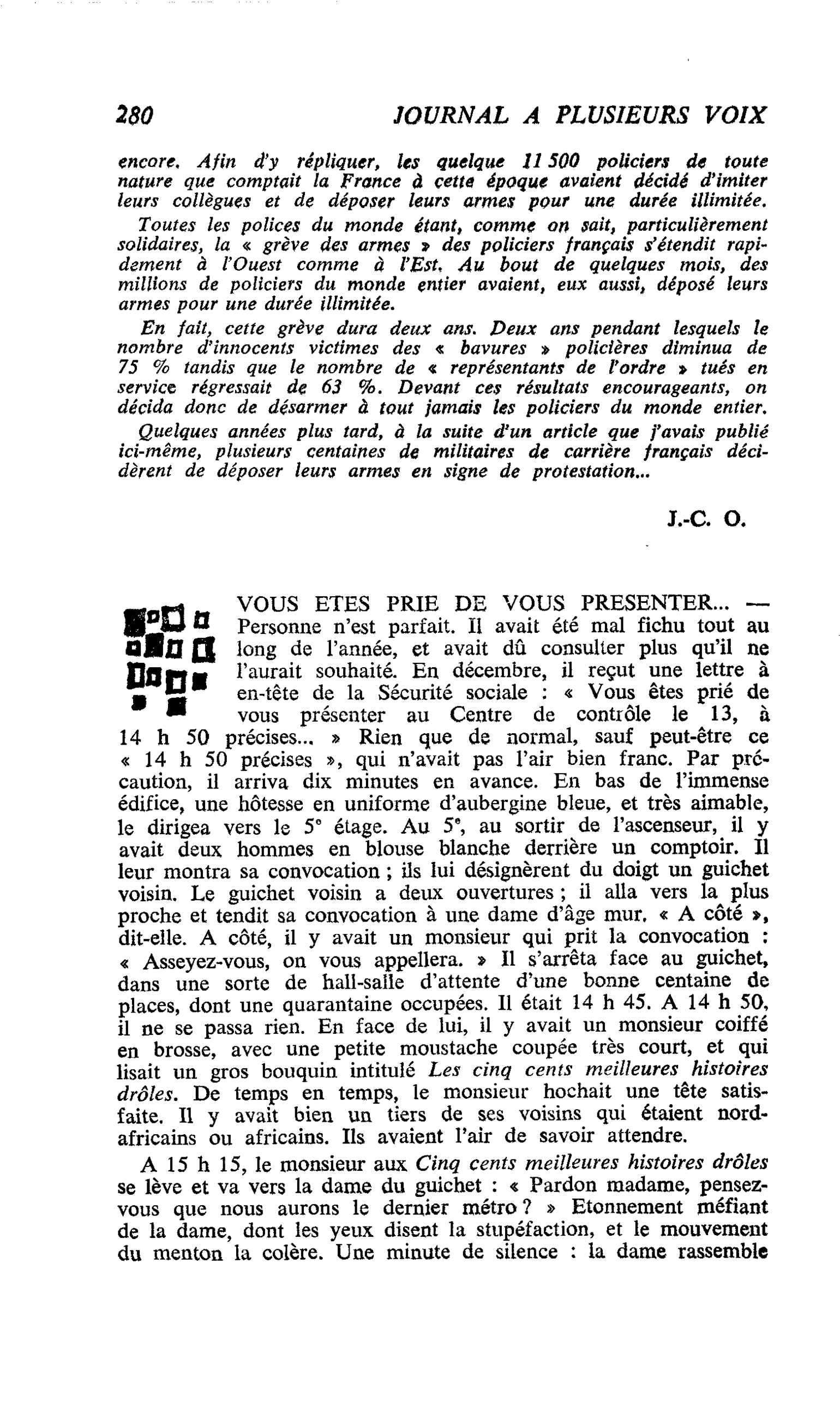 VOUS ETES PRIE DE VOUS PRESENTER…