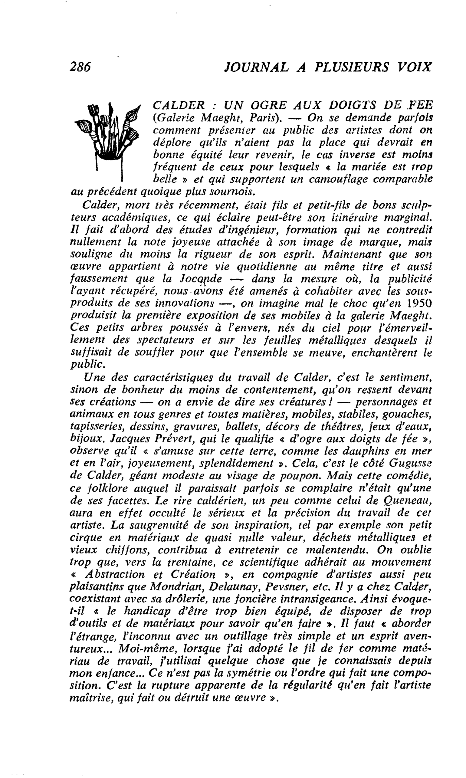 CALDER : UN OGRE AUX DOIGTS DE FEE