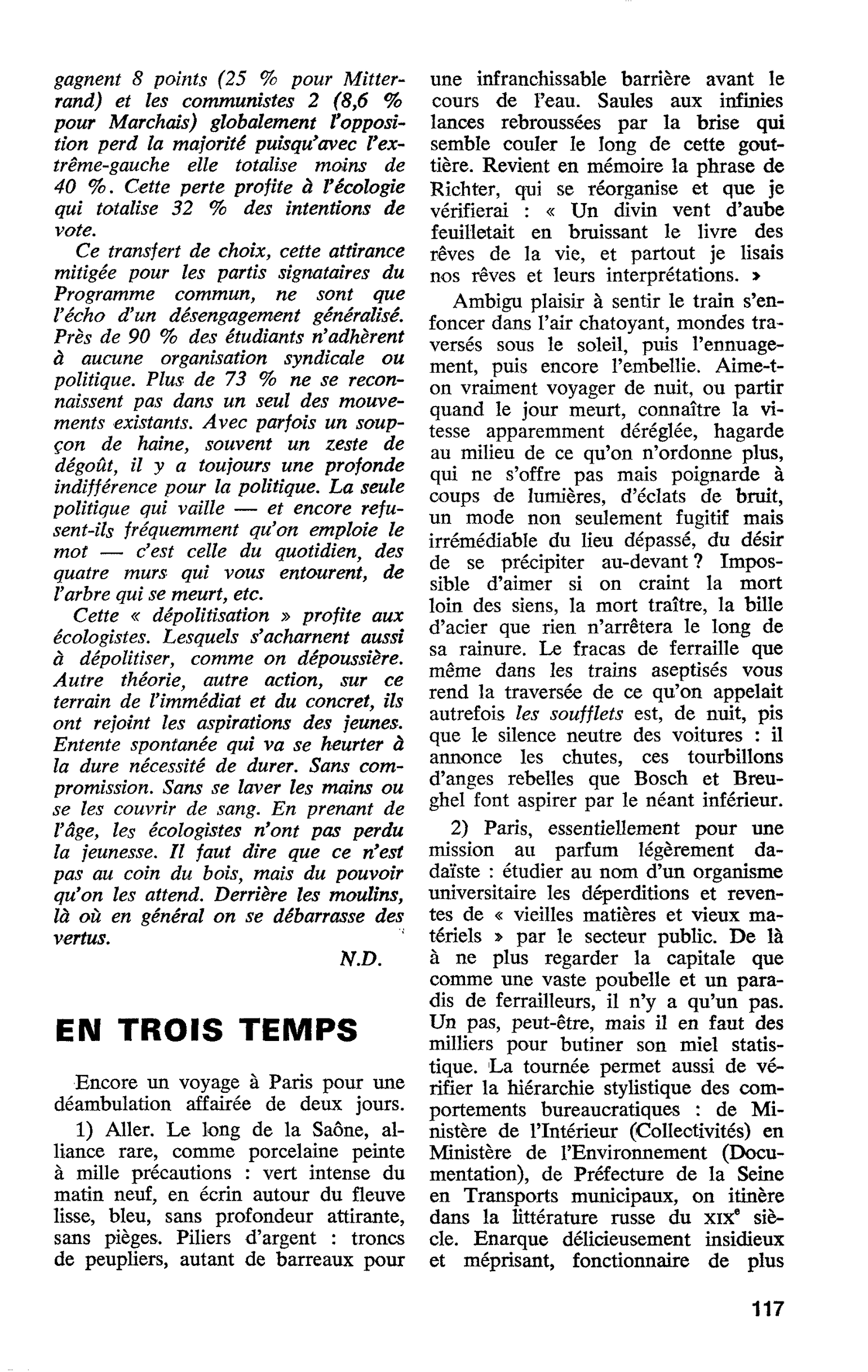 EN TROIS TEMPS