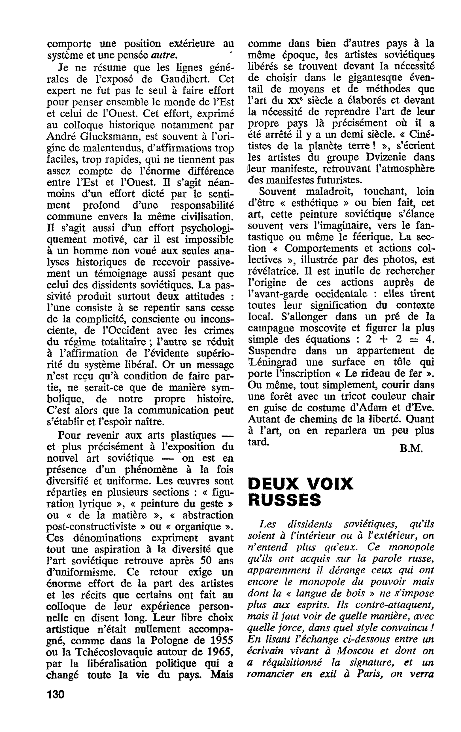 DEUX VOIX RUSSES