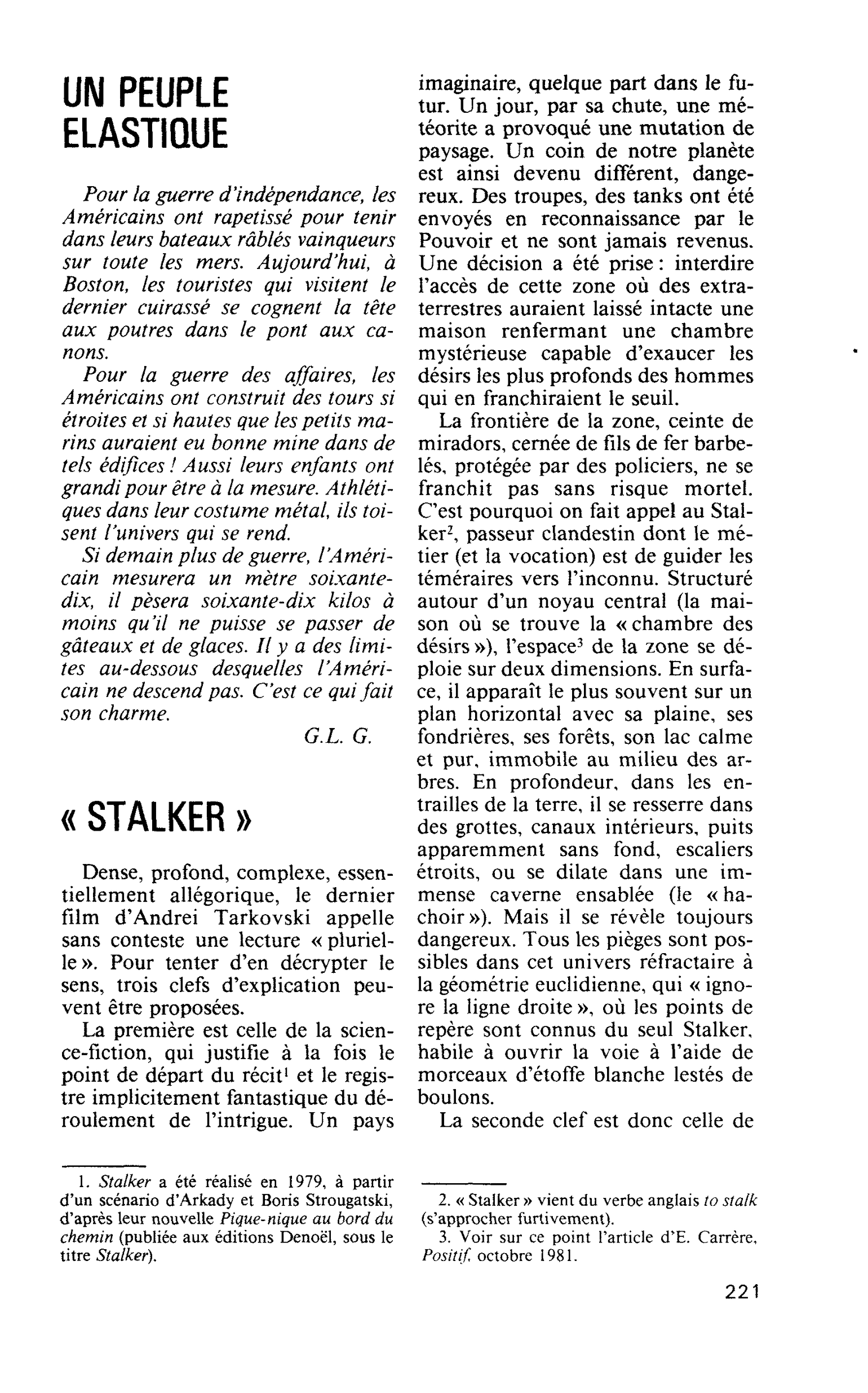 UN PEUPLE ELASTIQUE