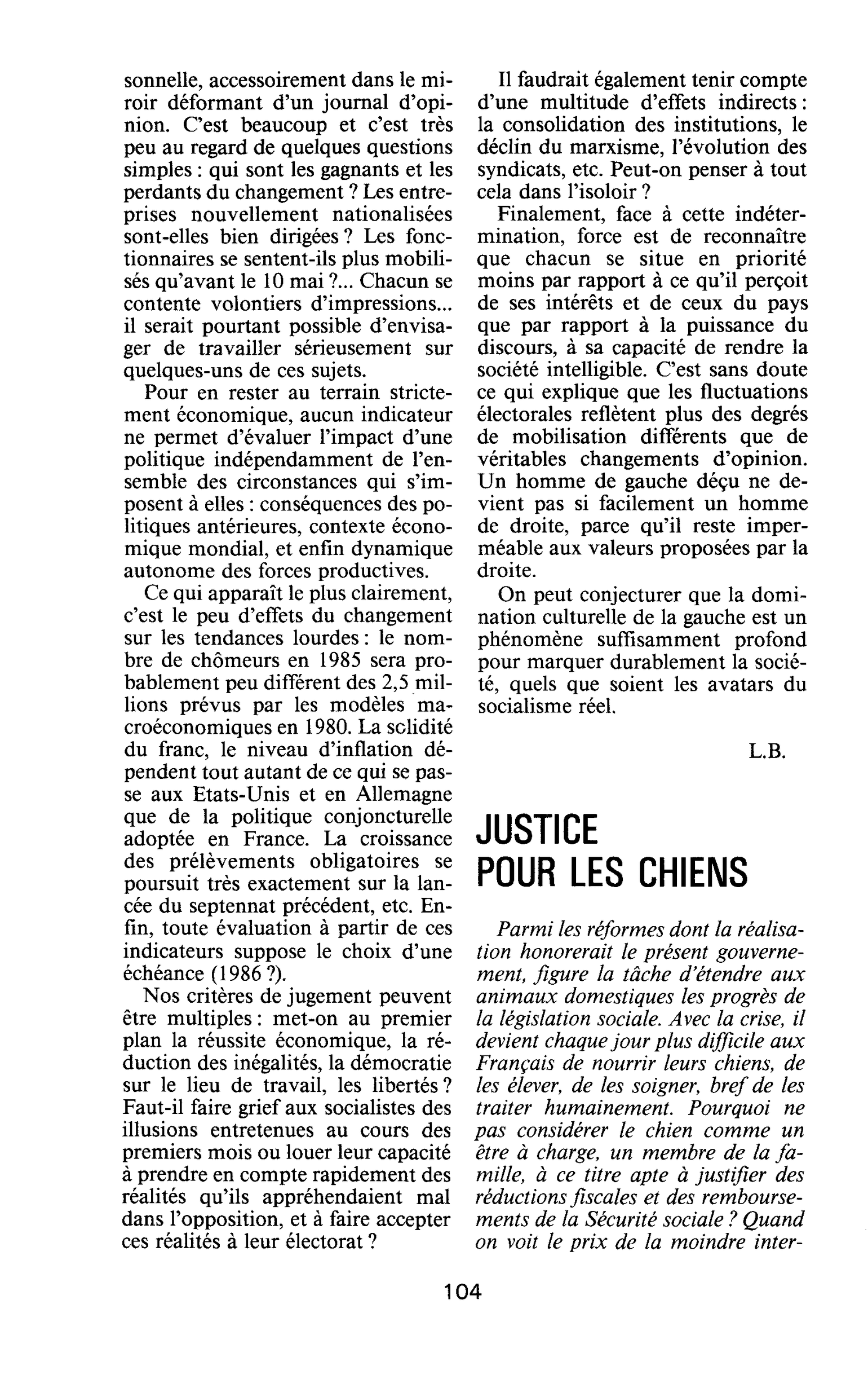 JUSTICE POUR LES CHIENS