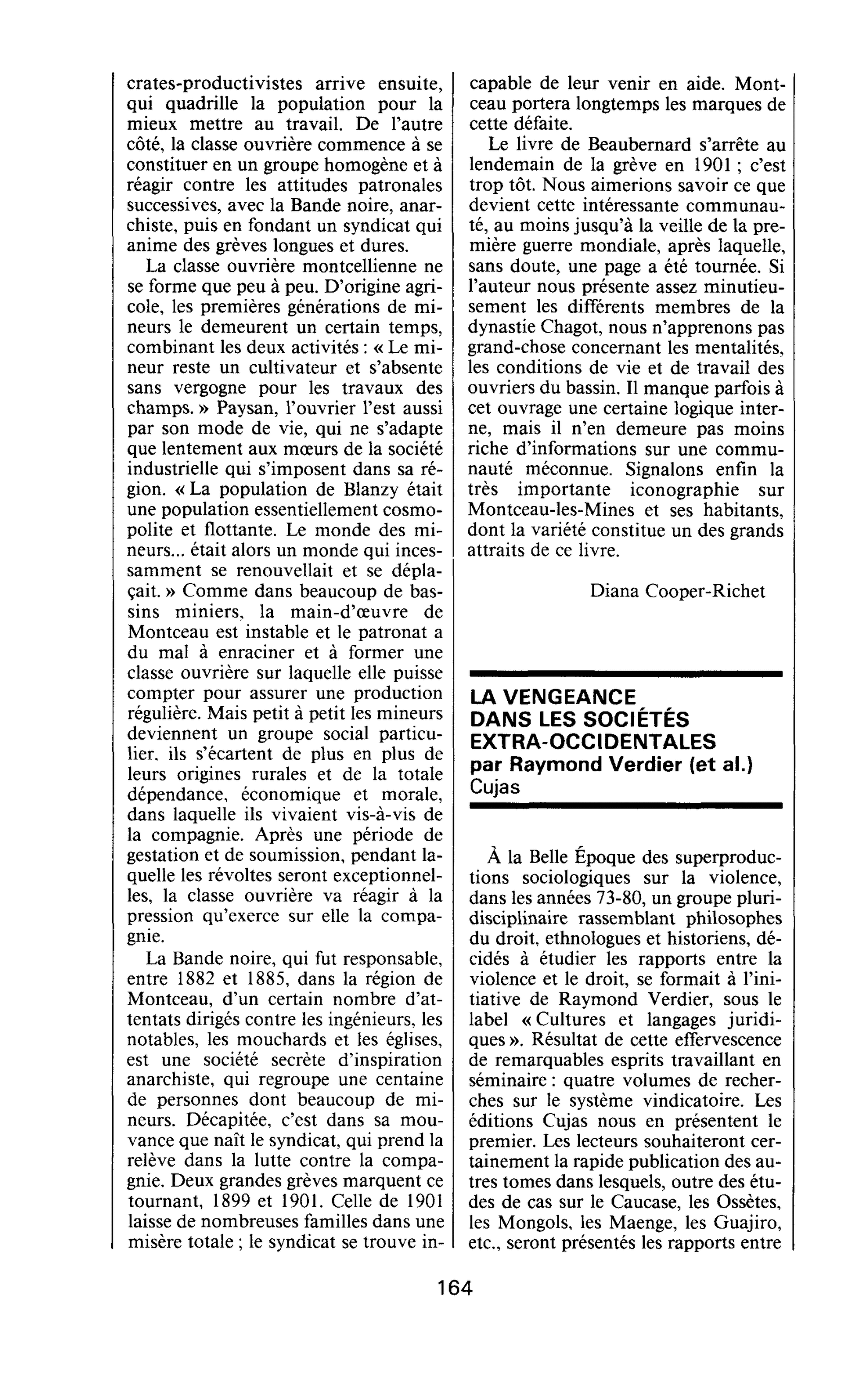 LA VENGEANCE DANS LES SOCIÉTÉS EXTRA-OCCIDENTALES par Raymond Verdier (et al.)