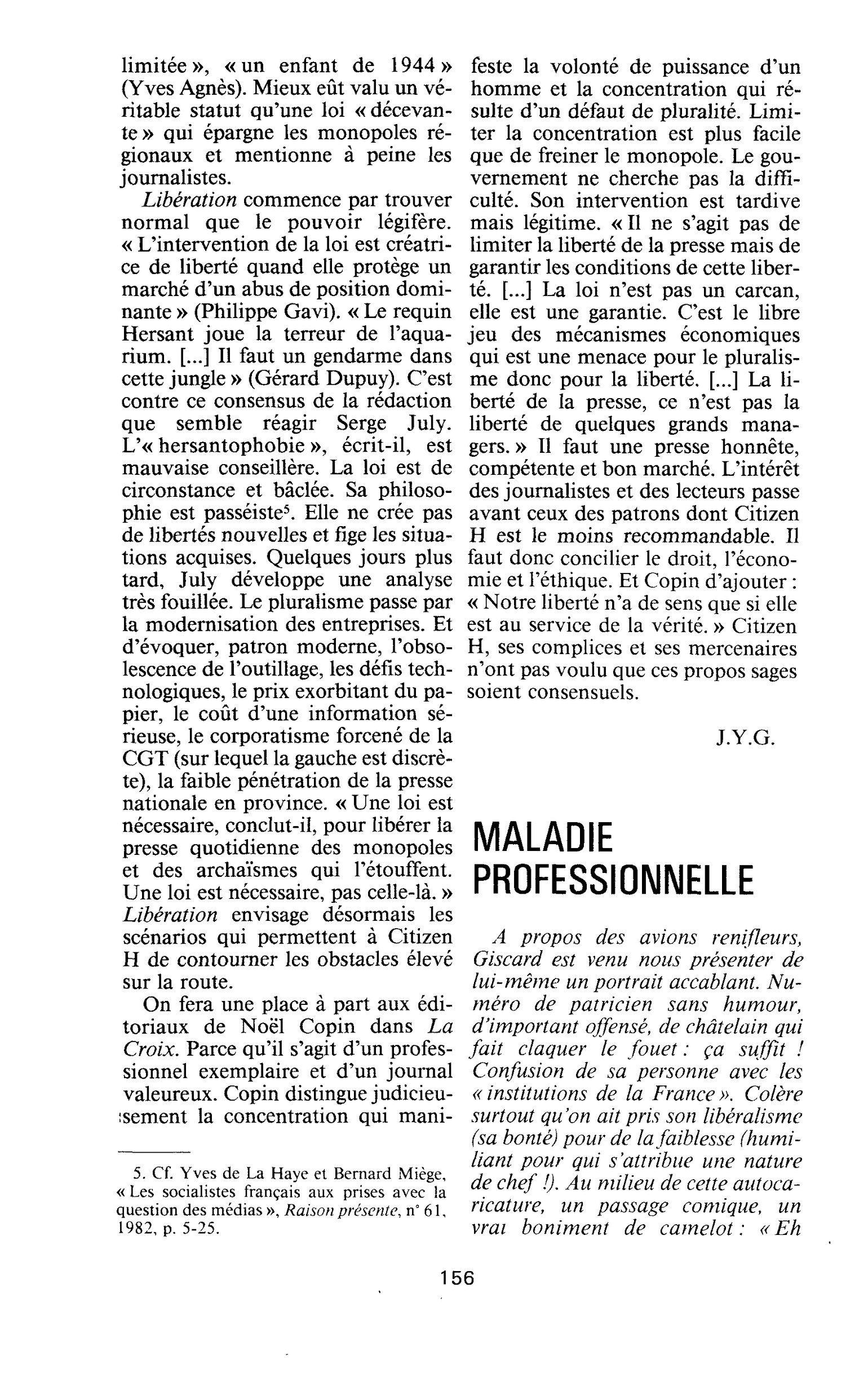MALADIE PROFESSIONNELLE