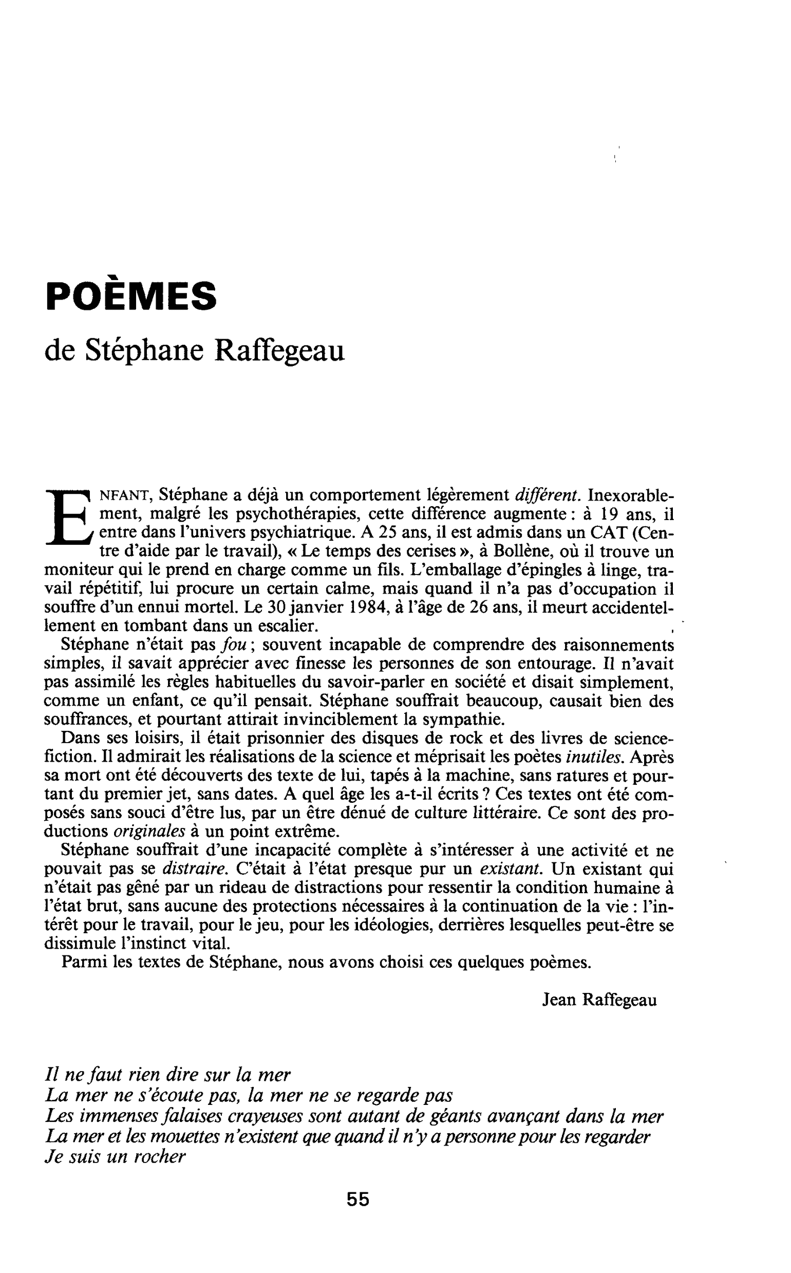 POÈMES