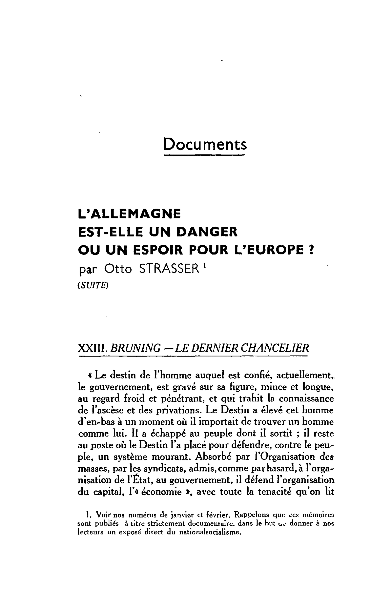 L’ALLEMAGNE EST-ELLE UN DANGER OU UN ESPOIR POUR L’EUROPE ? (SUITE)
