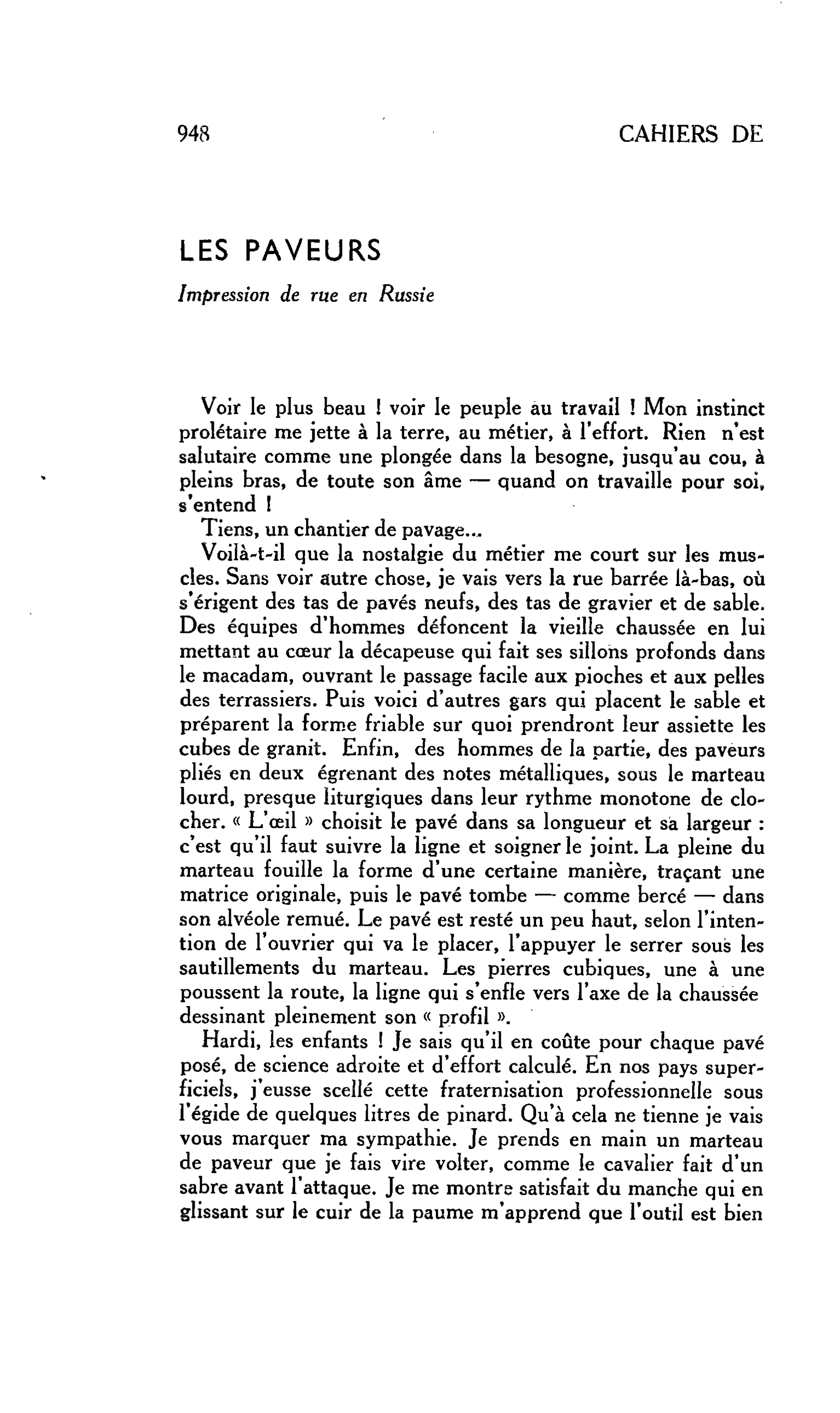 LES PAVEURS