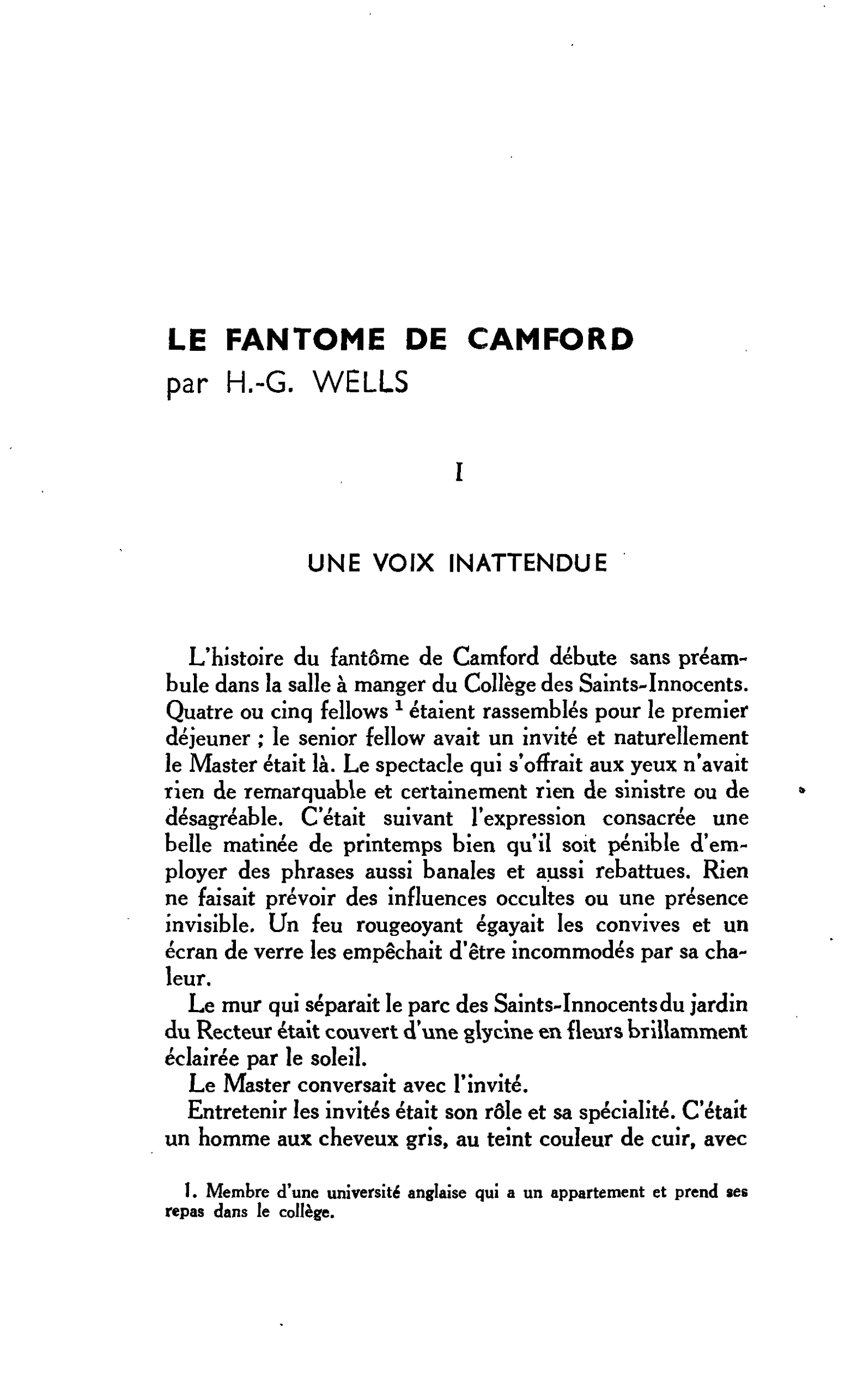 LE FANTOME DE CAMFORD