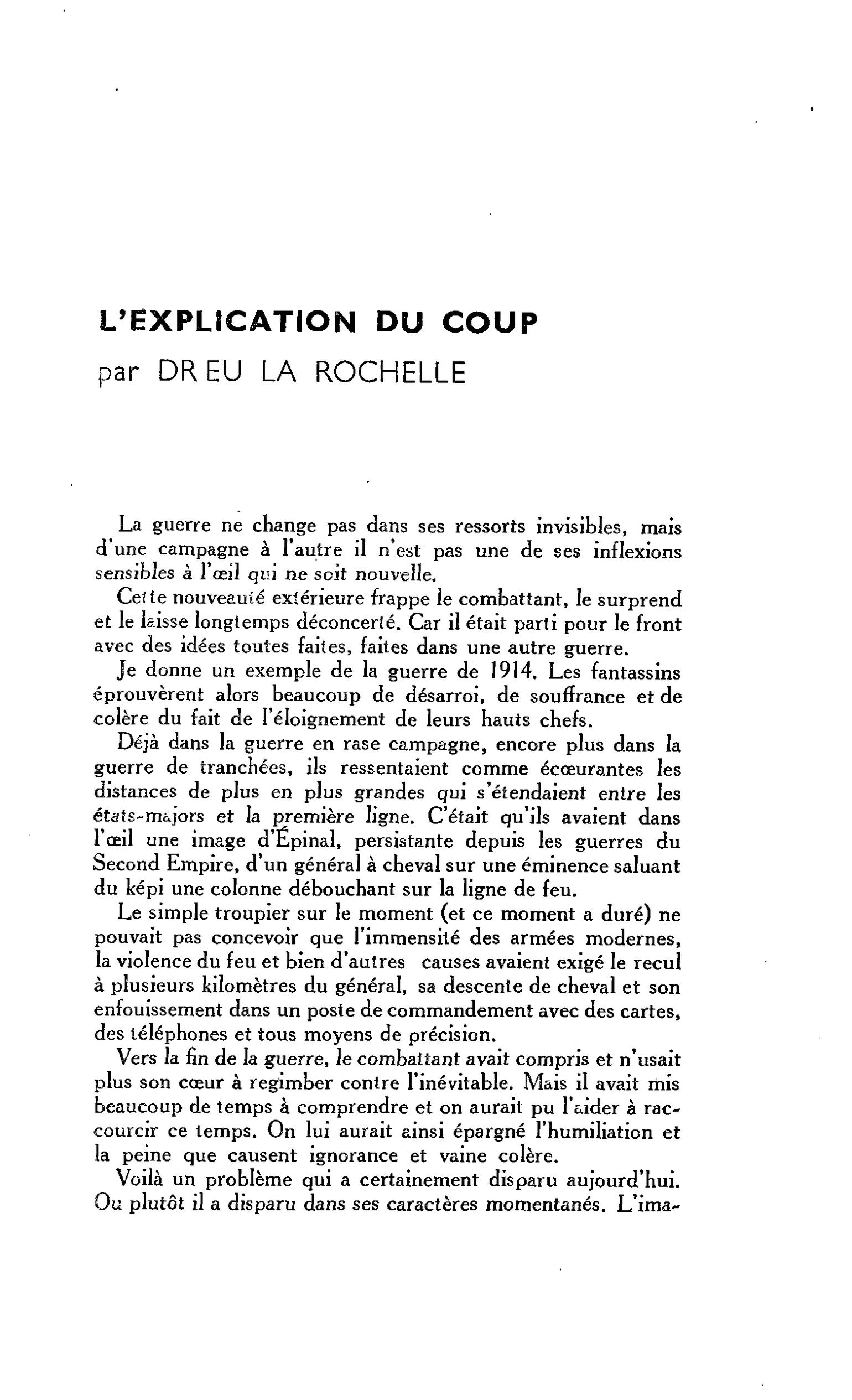 L’EXPLICATION DU COUP