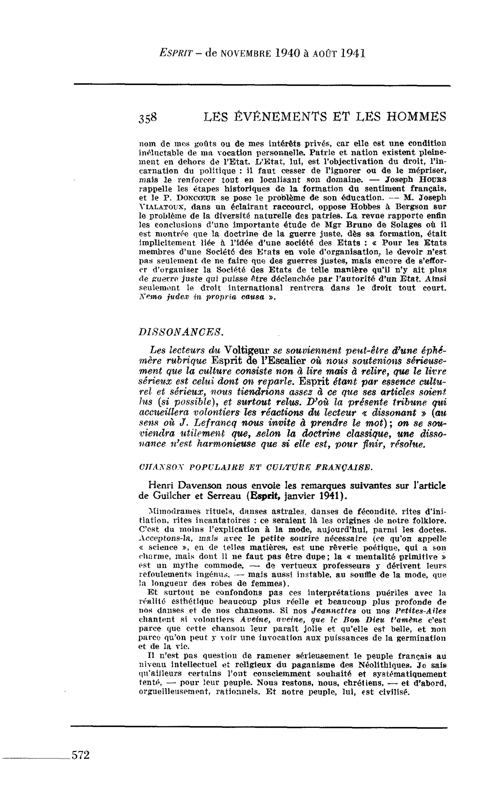 Journal des Témoins : DISSONANCES