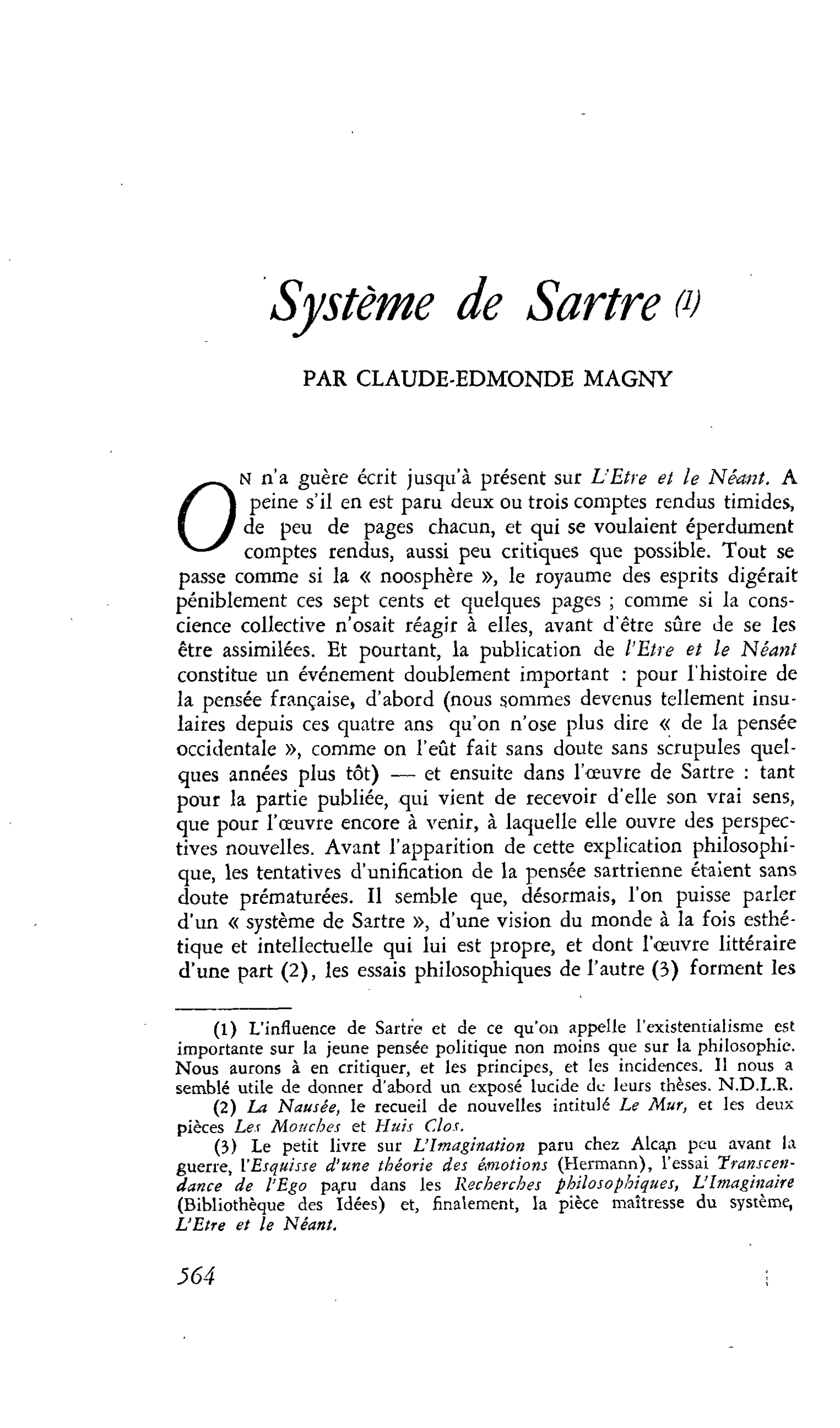 Système de Sartre