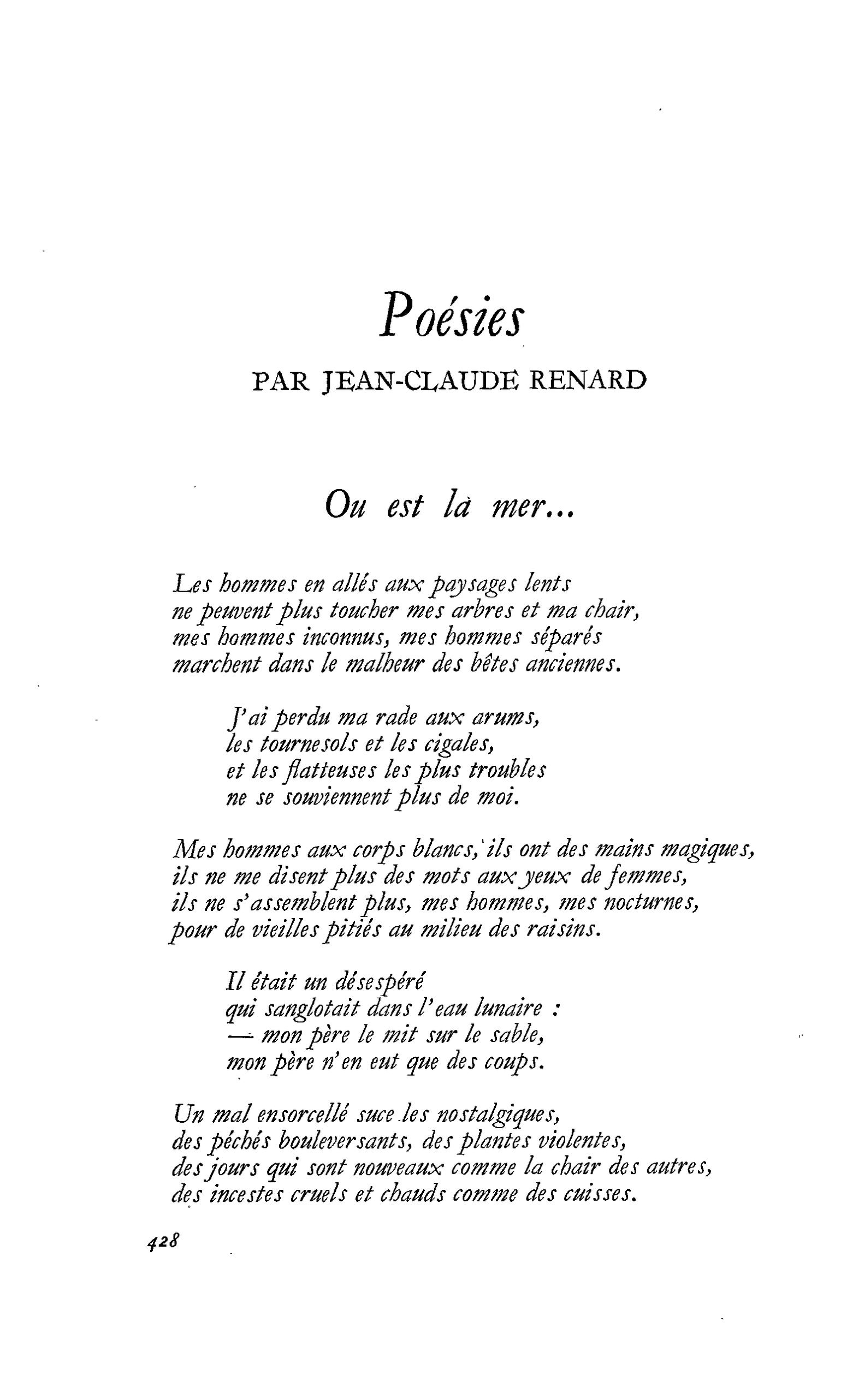 Poésies